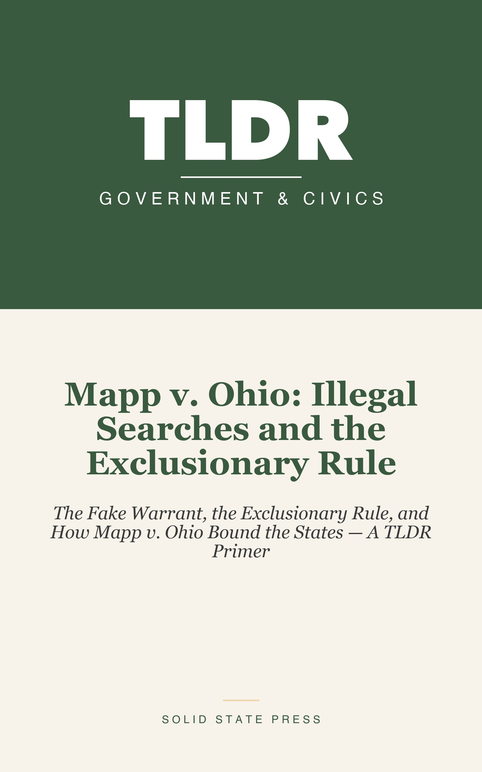 Mapp v. Ohio: Illegal Searches and the Exclusionary Rule cover
