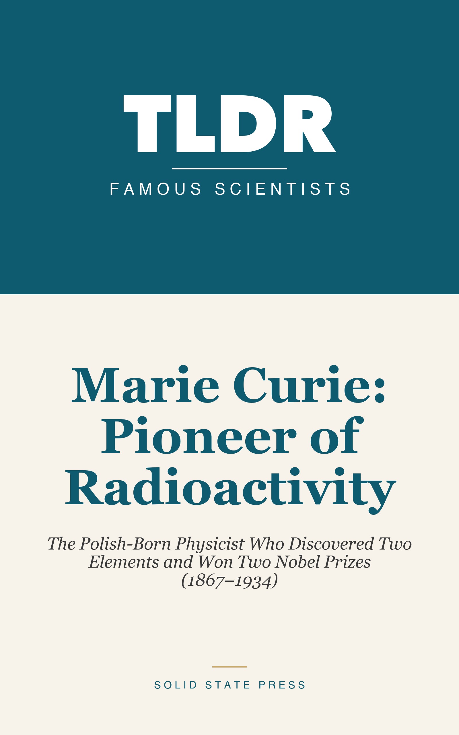 Marie Curie: Pioneer of Radioactivity cover