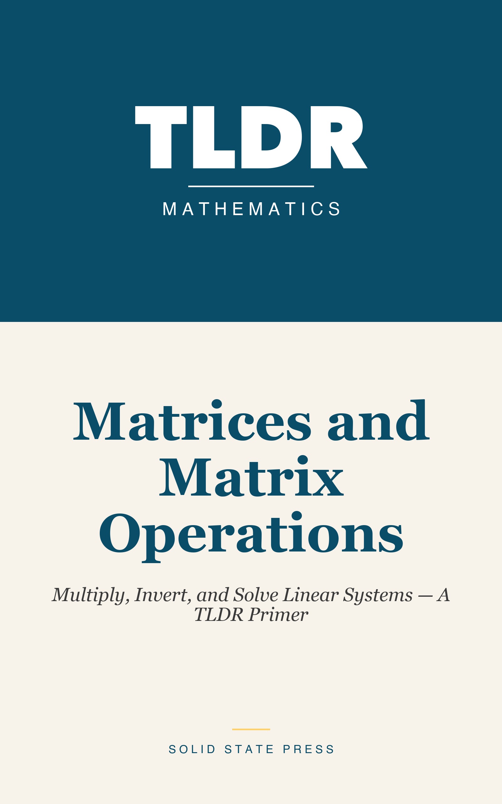 Matrices and Matrix Operations cover