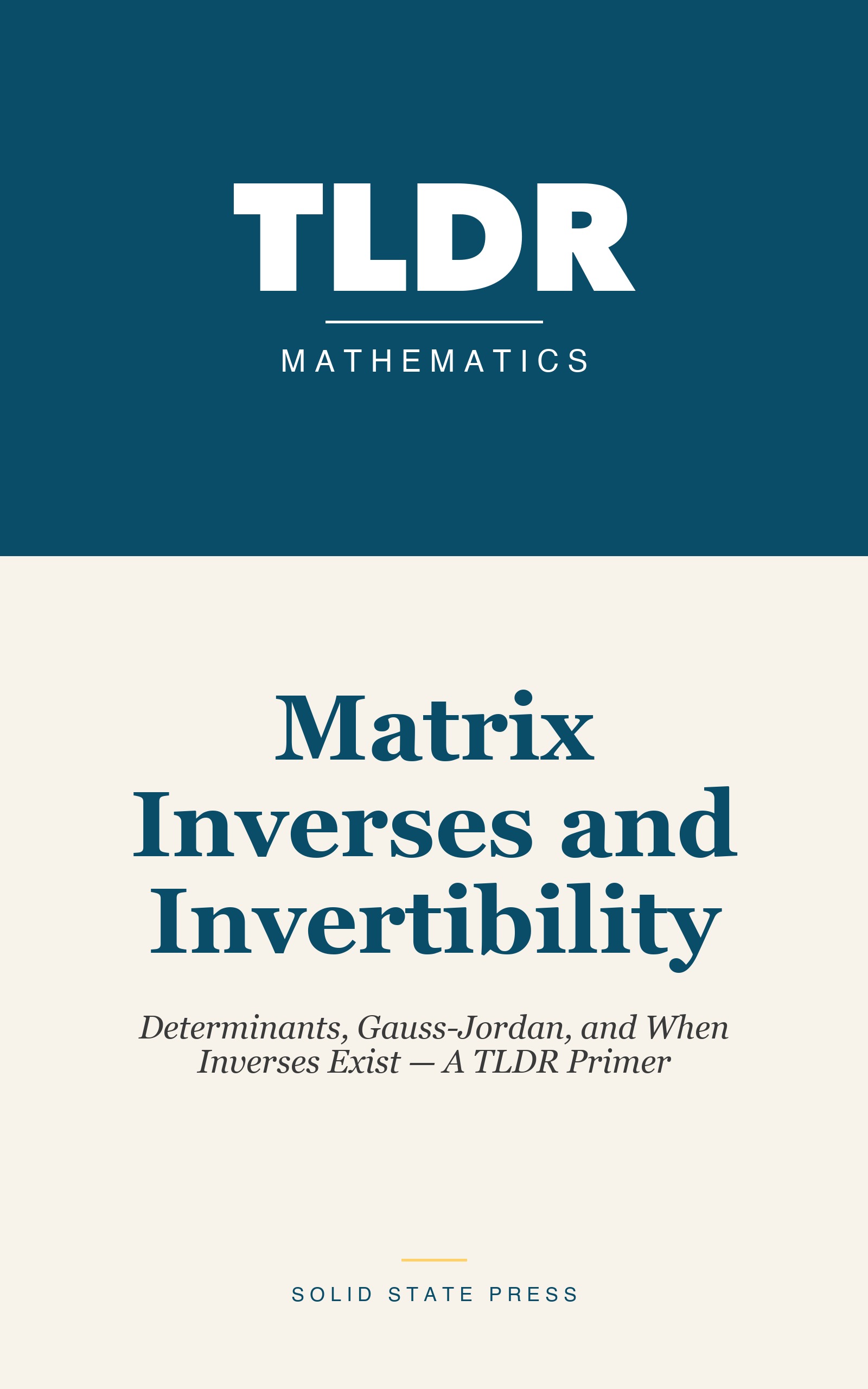 Matrix Inverses and Invertibility cover