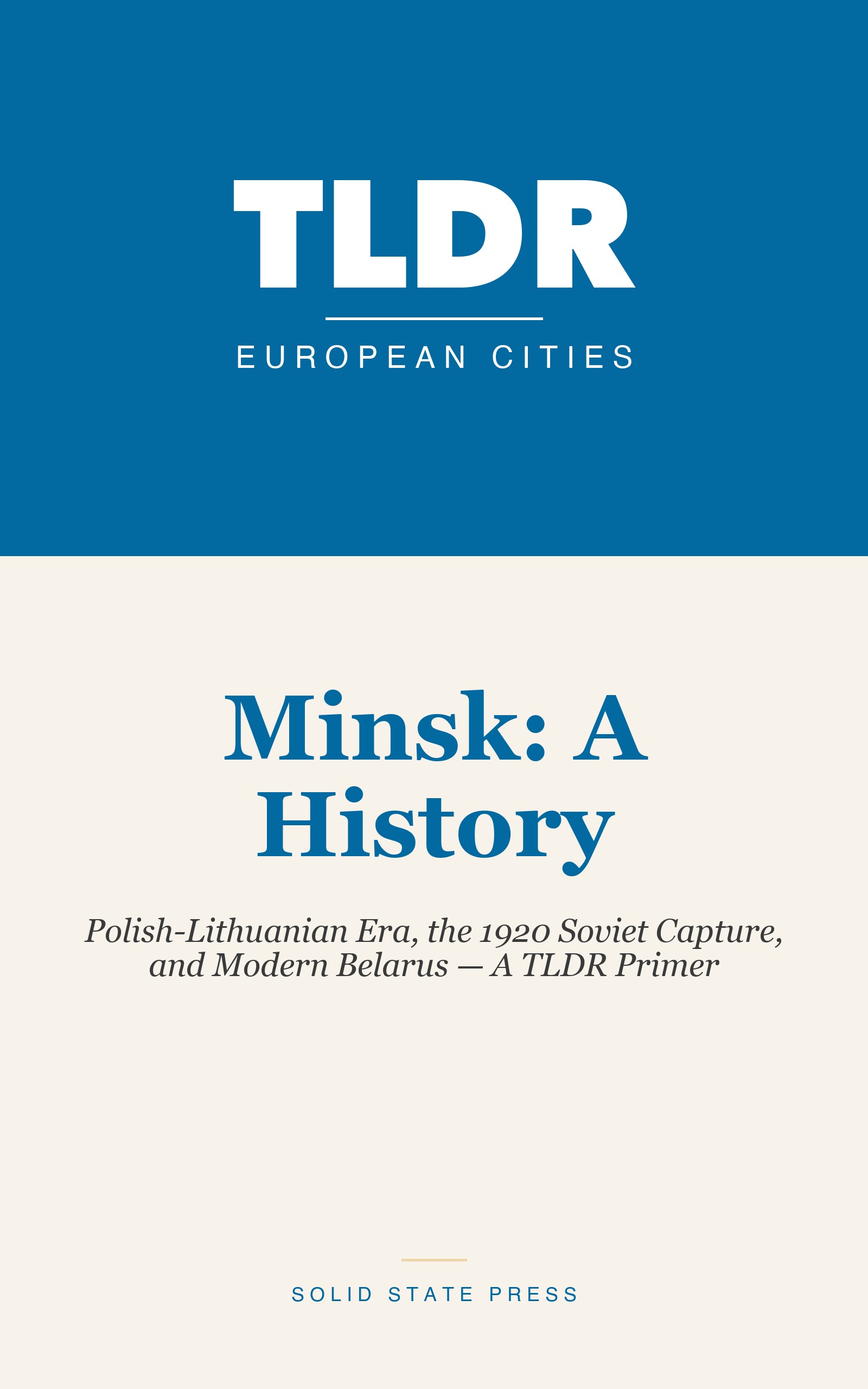 Minsk: A History cover