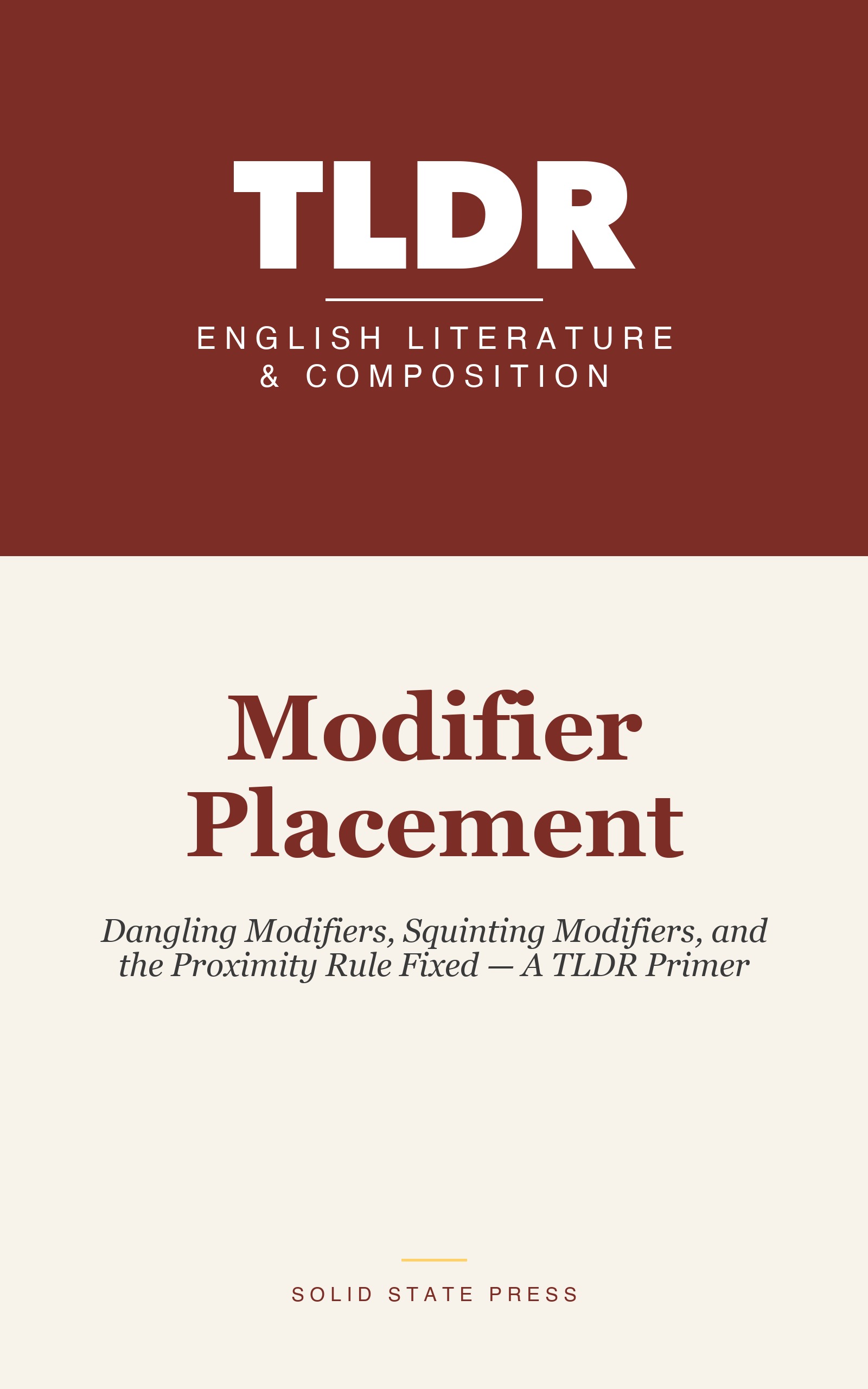 Modifier Placement cover