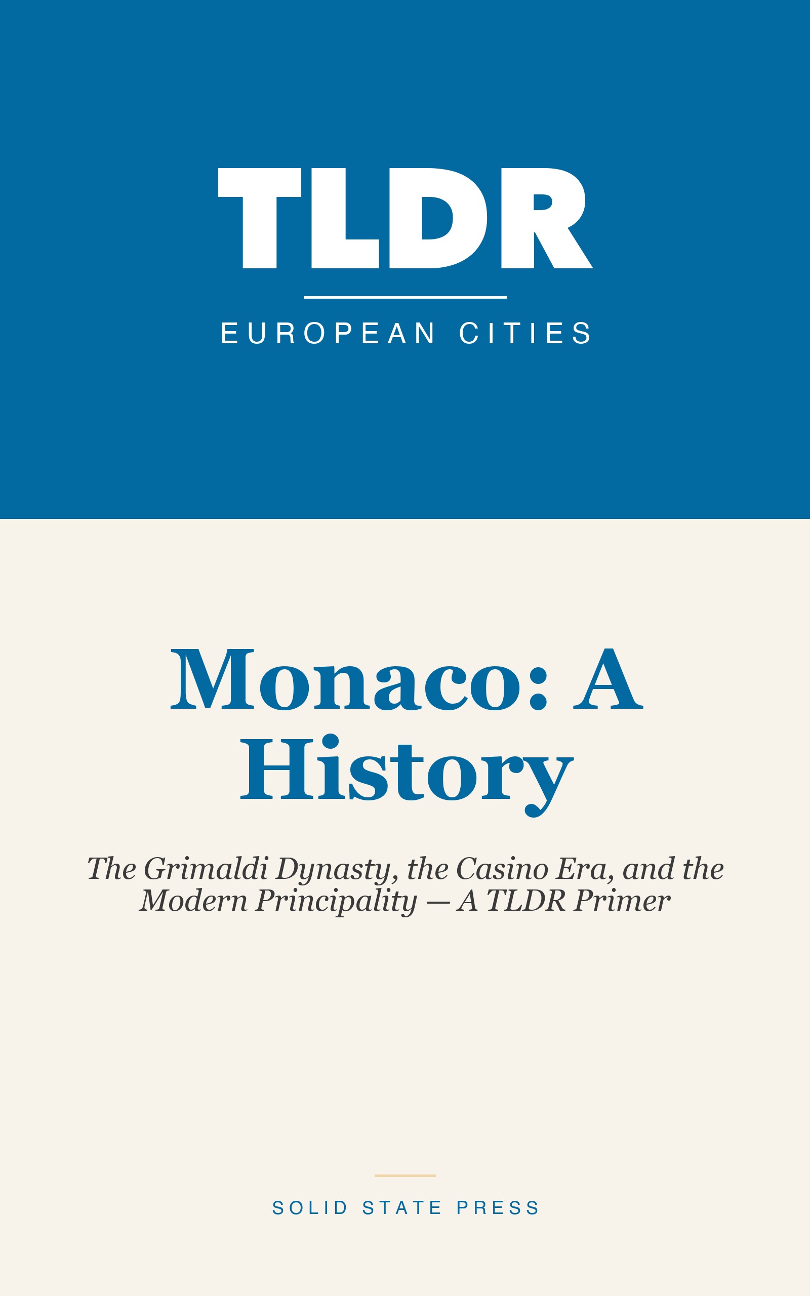 Monaco: A History cover