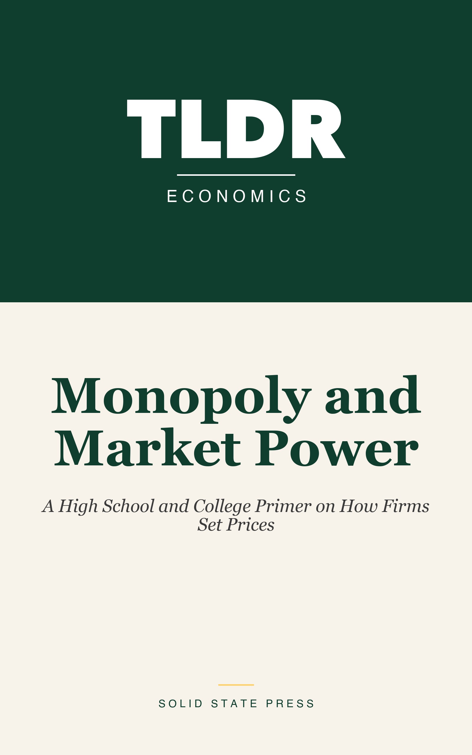 Monopoly and Market Power cover