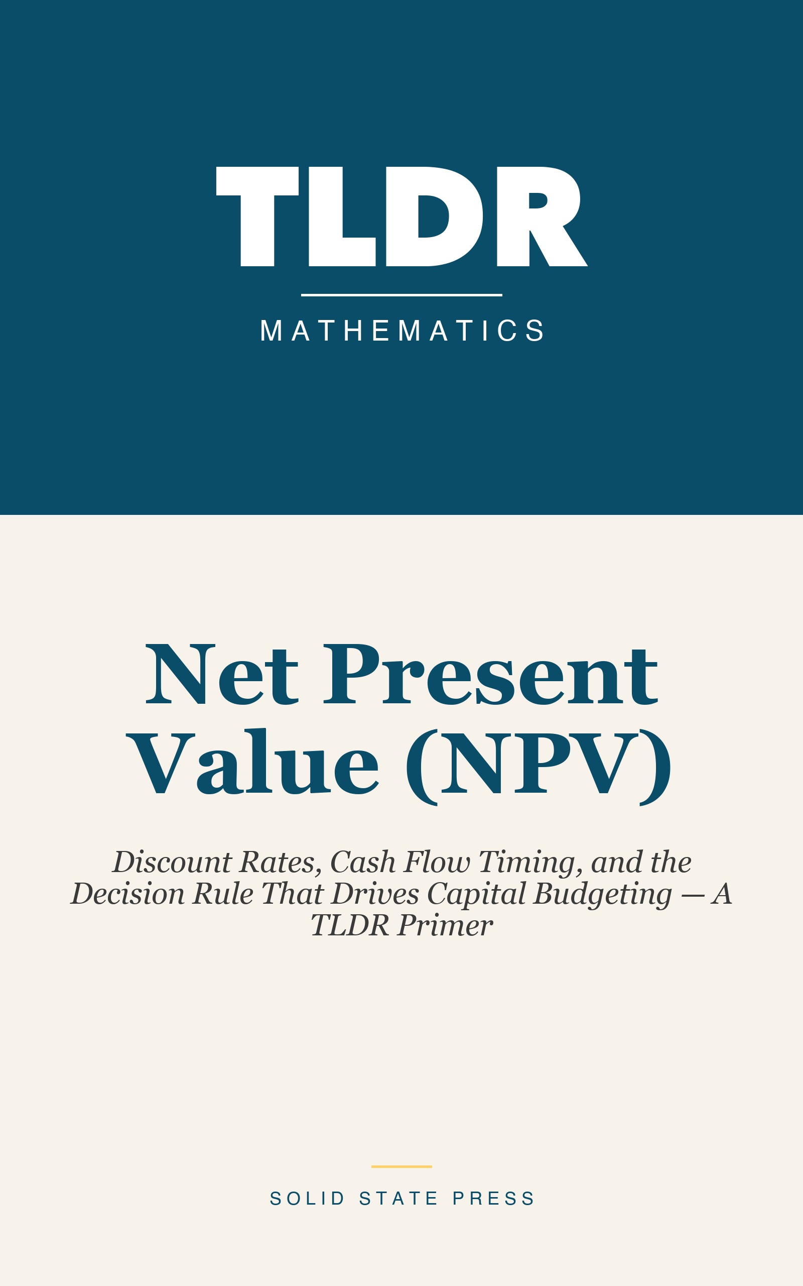Net Present Value (NPV) cover