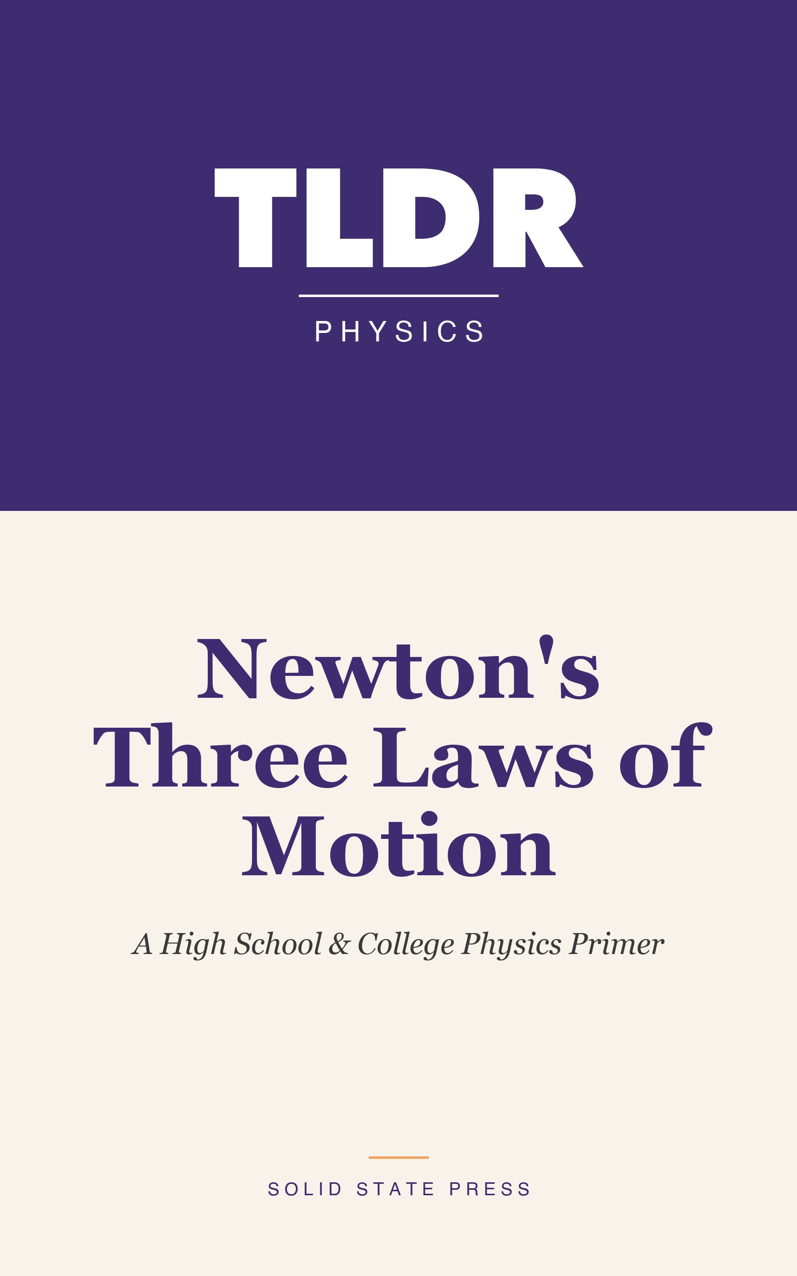 Newton's Three Laws of Motion cover