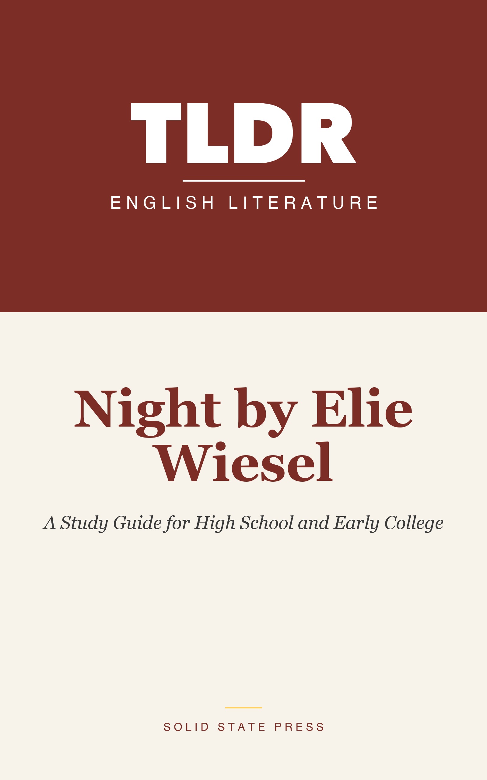 Night by Elie Wiesel cover