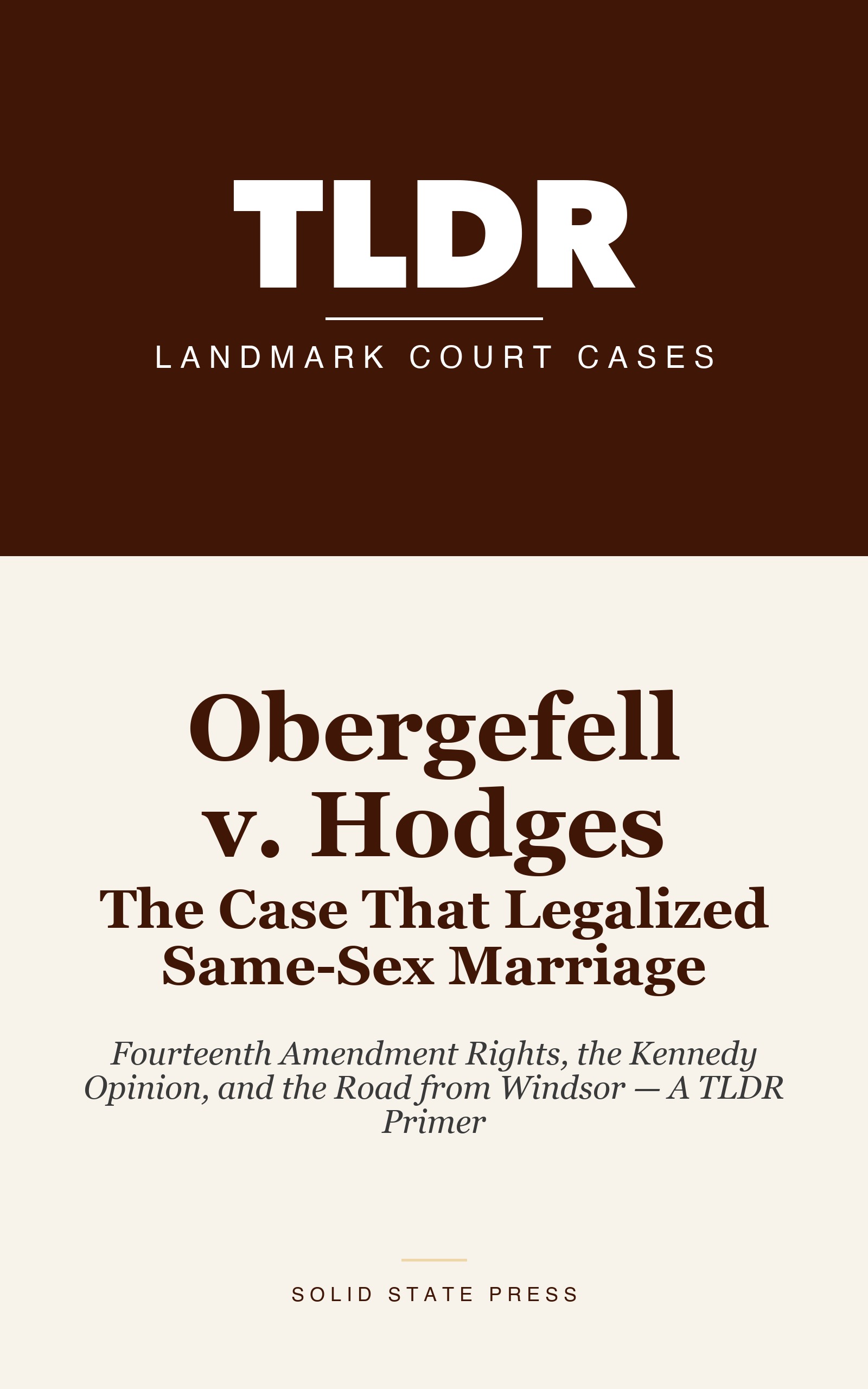 Obergefell v. Hodges: The Case That Legalized Same-Sex Marriage cover