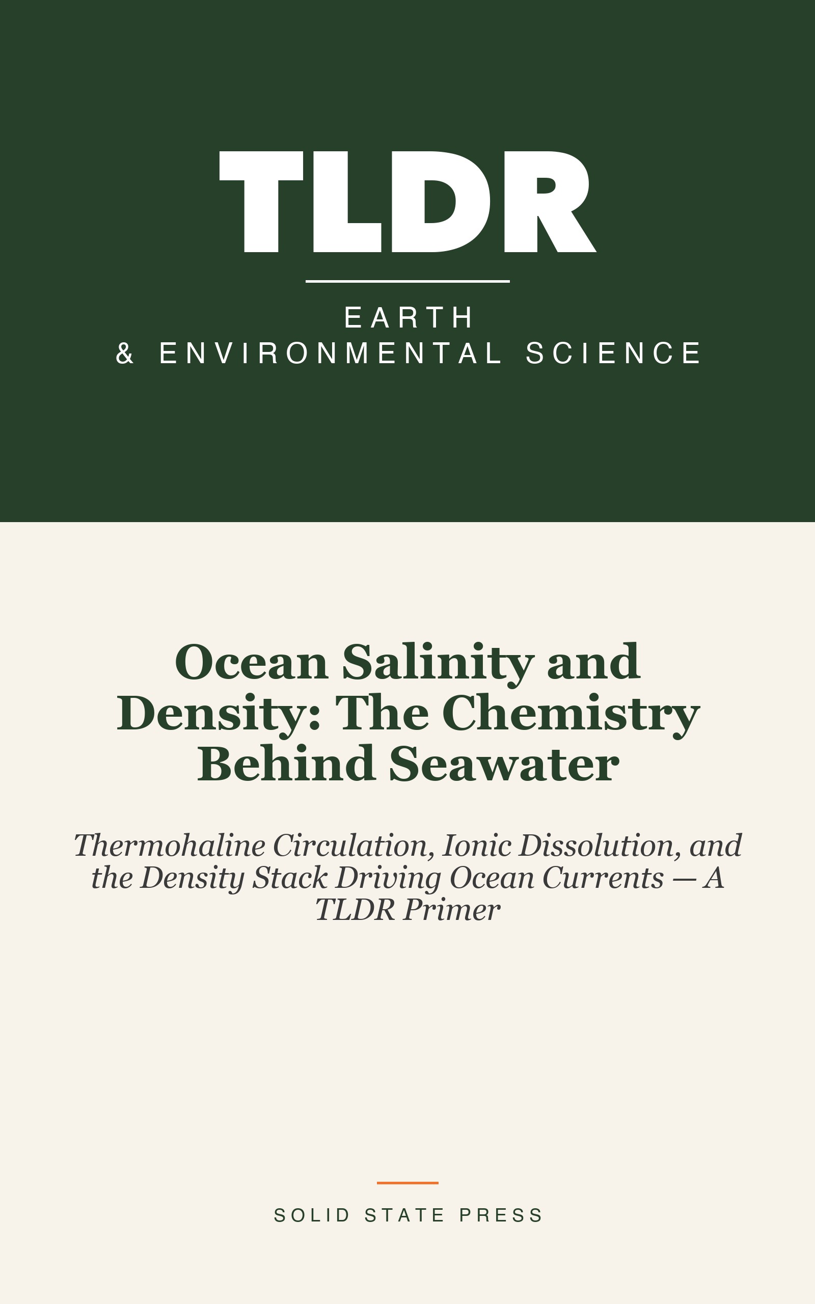 Ocean Salinity and Density: The Chemistry Behind Seawater cover