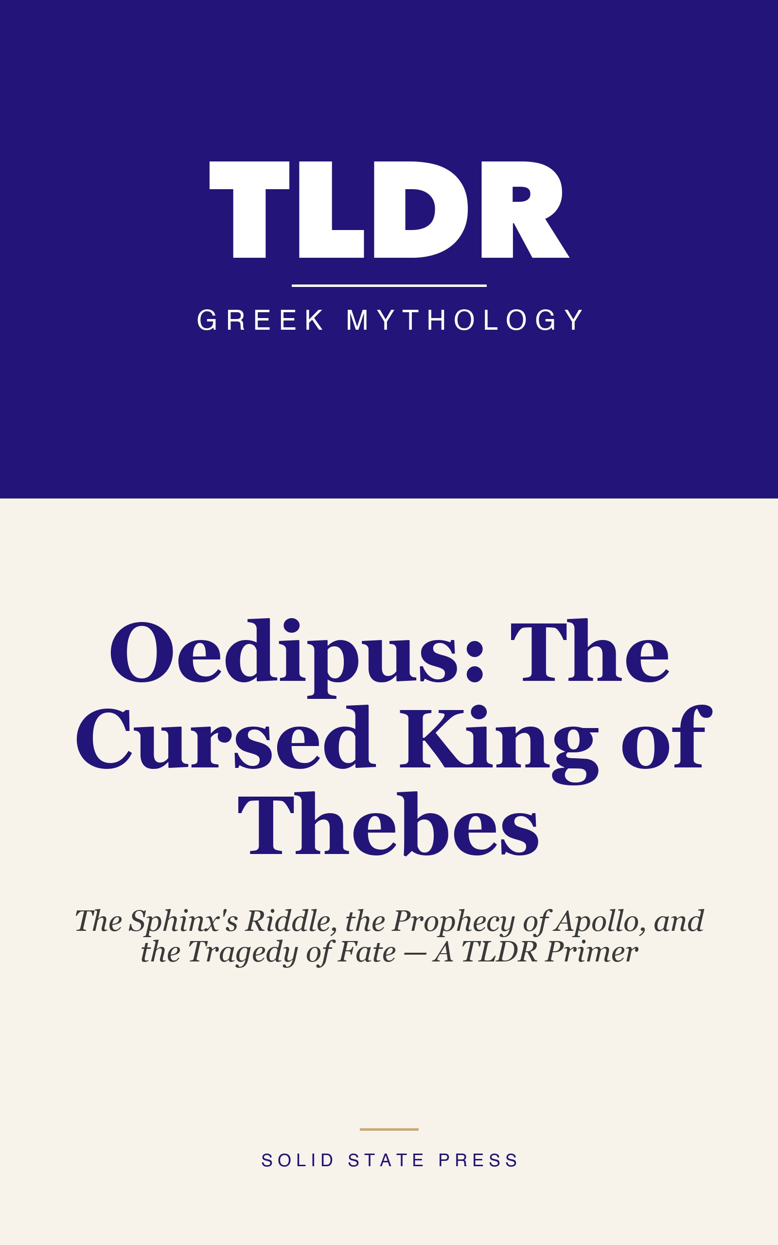 Oedipus: The Cursed King of Thebes cover