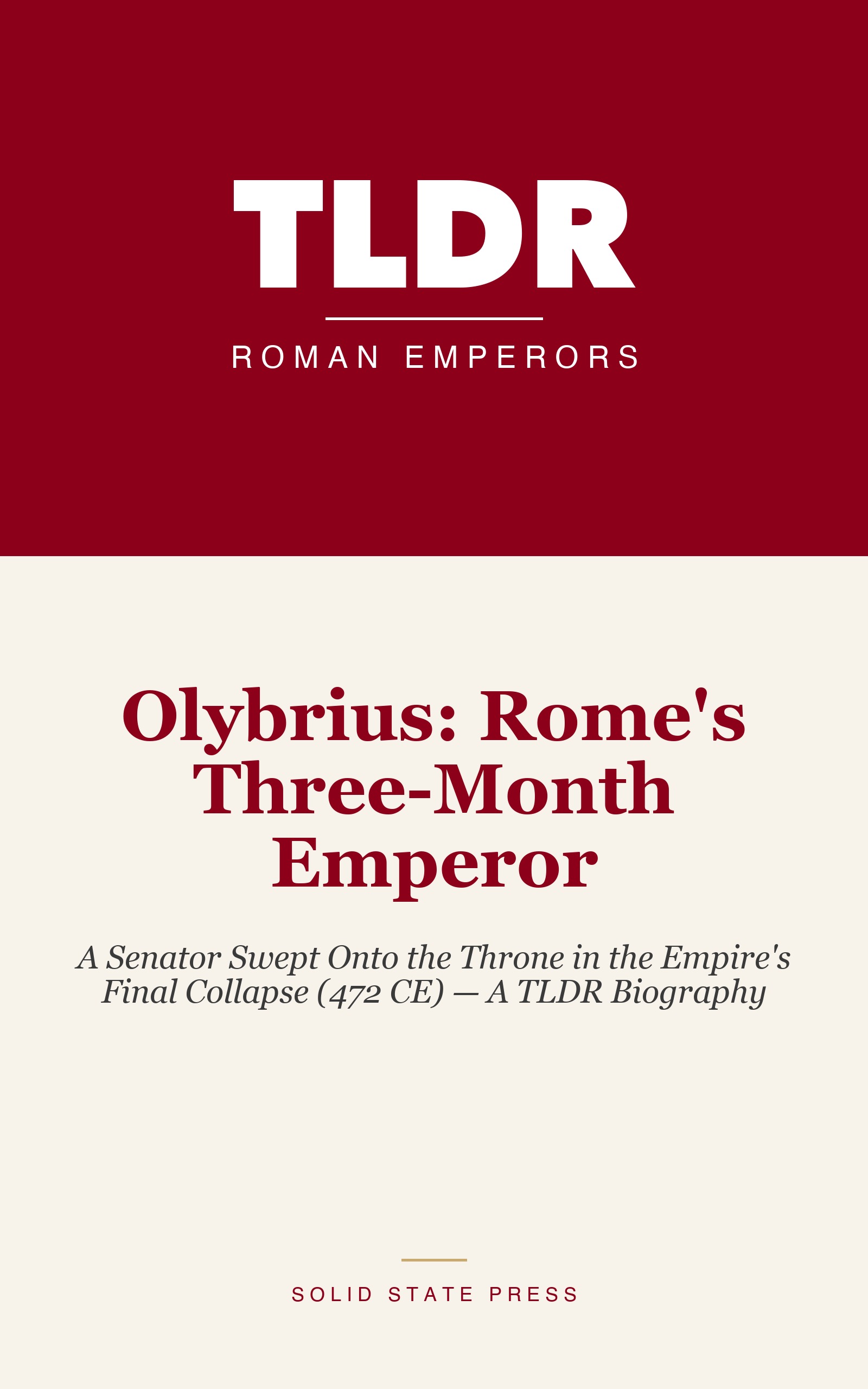 Olybrius: Rome's Three-Month Emperor cover