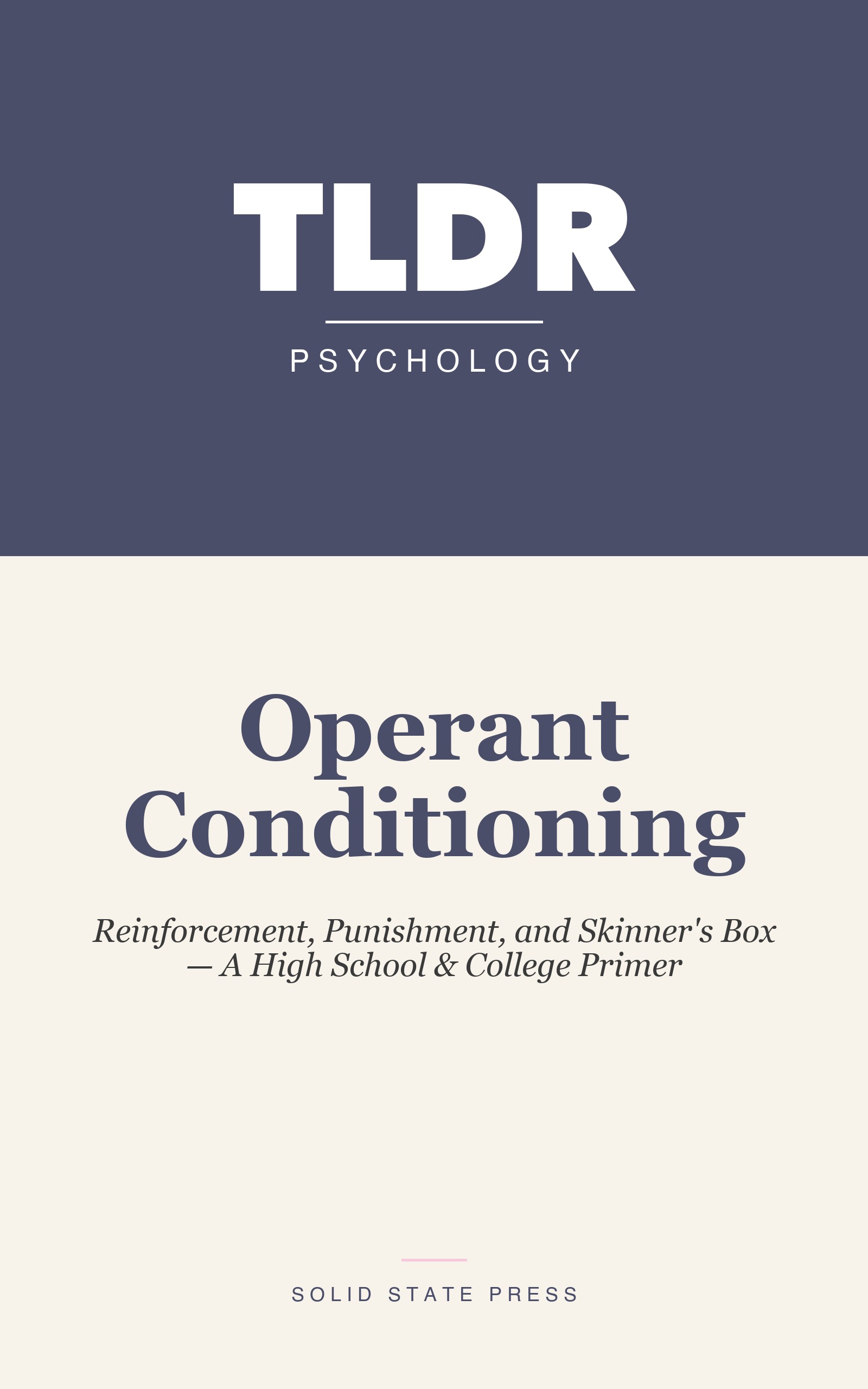 Operant Conditioning cover