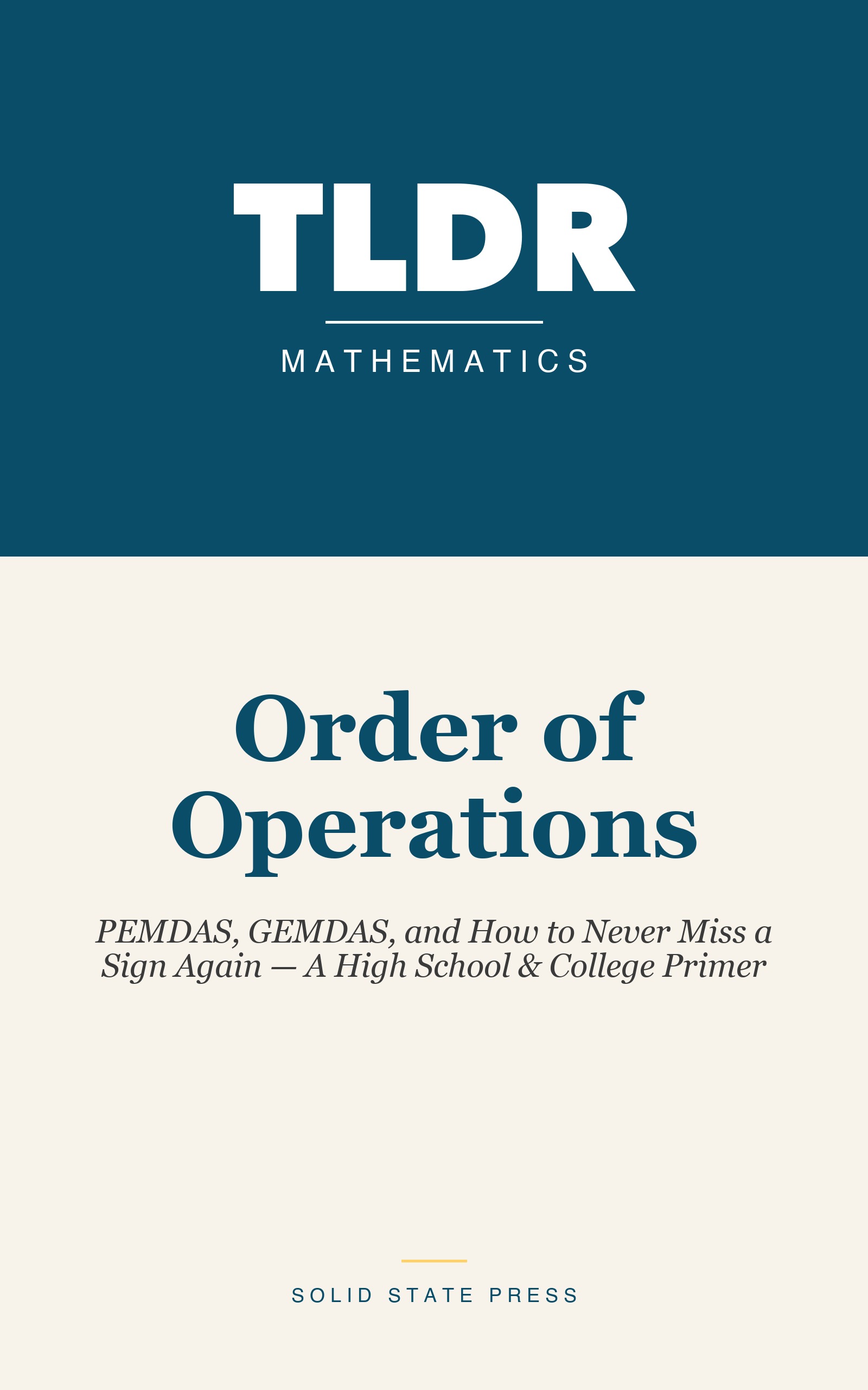 Order of Operations cover