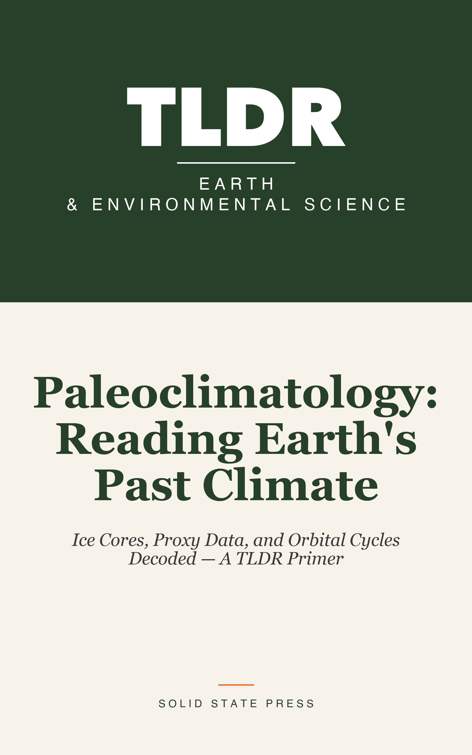 Paleoclimatology: Reading Earth's Past Climate cover