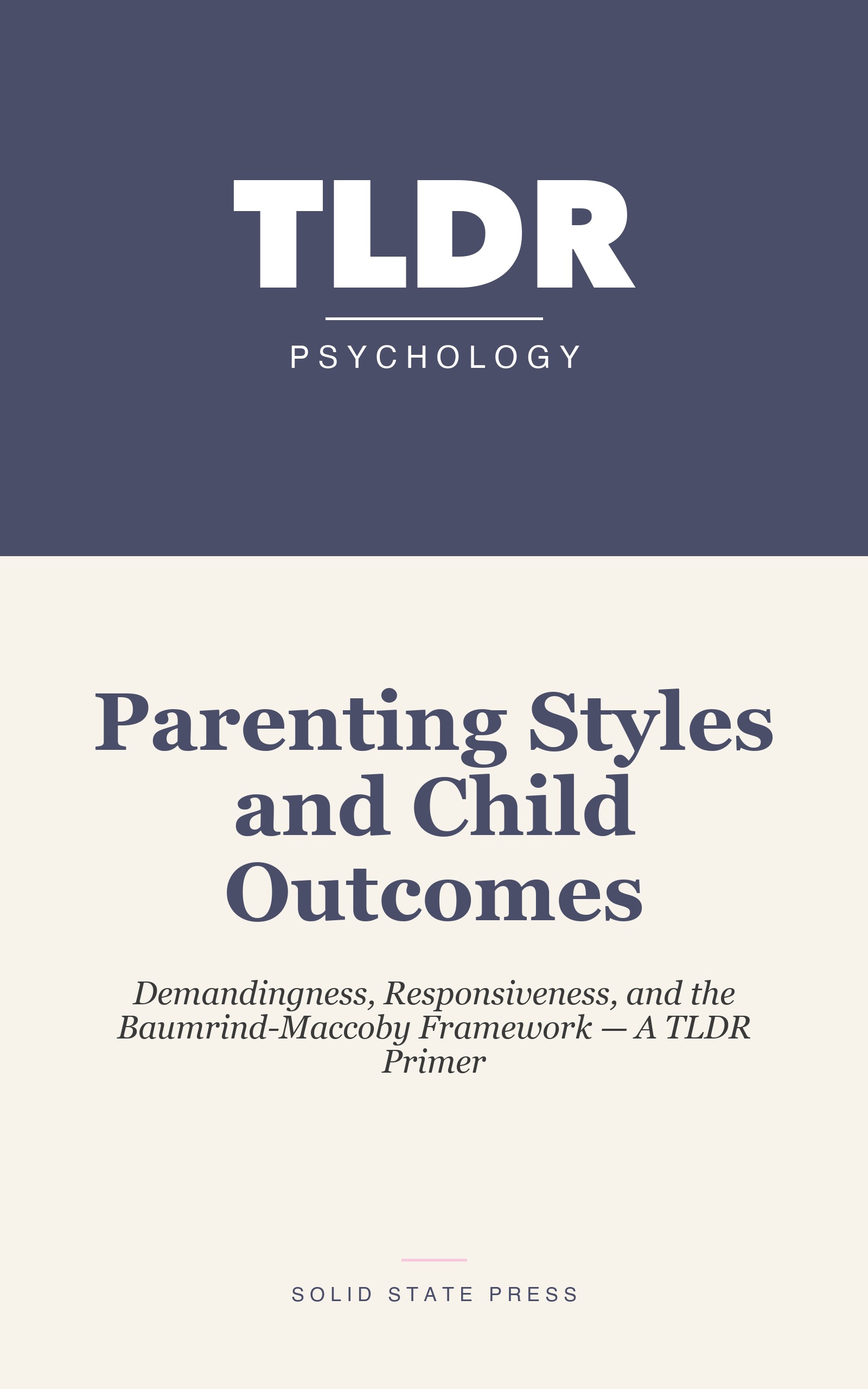 Parenting Styles and Child Outcomes cover