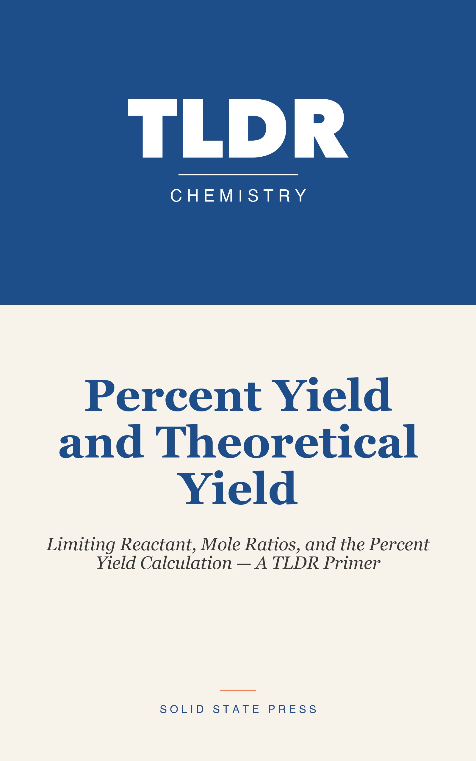 Percent Yield and Theoretical Yield cover