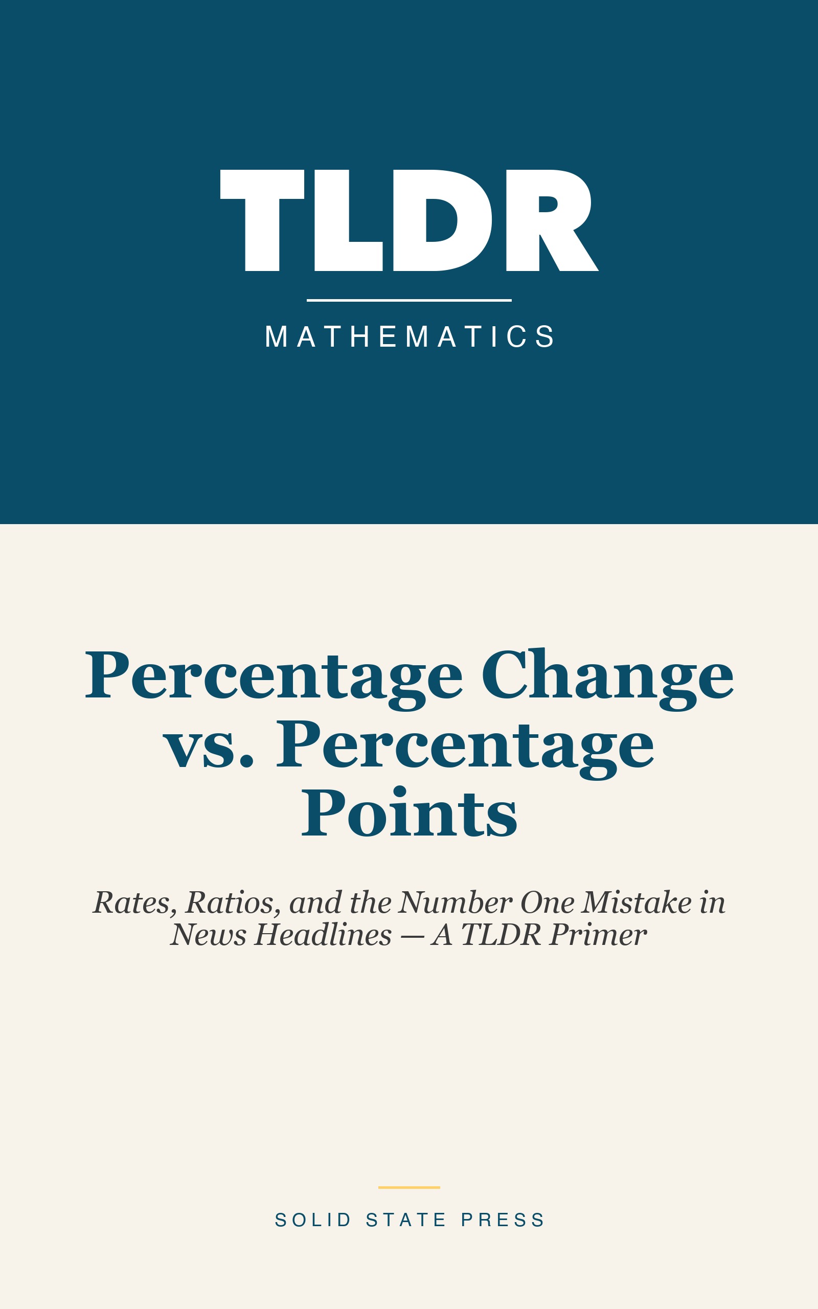 Percentage Change vs. Percentage Points cover