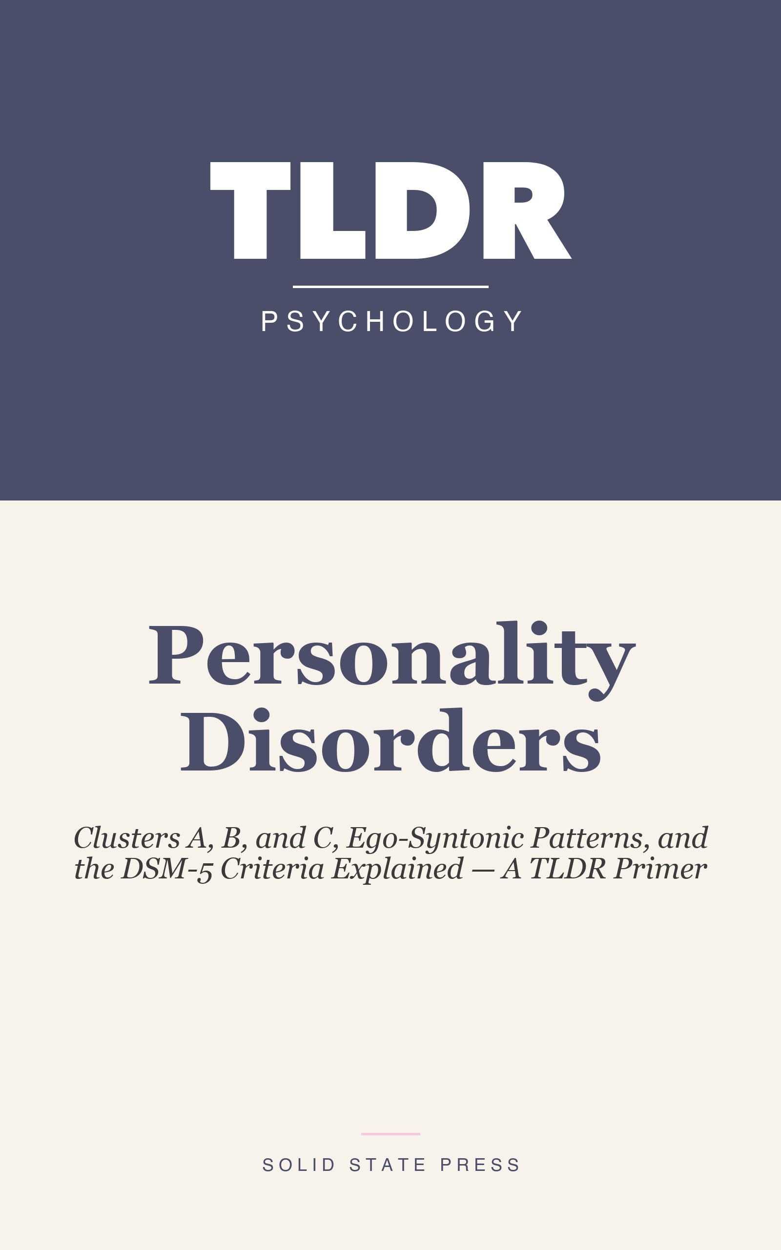 Personality Disorders cover