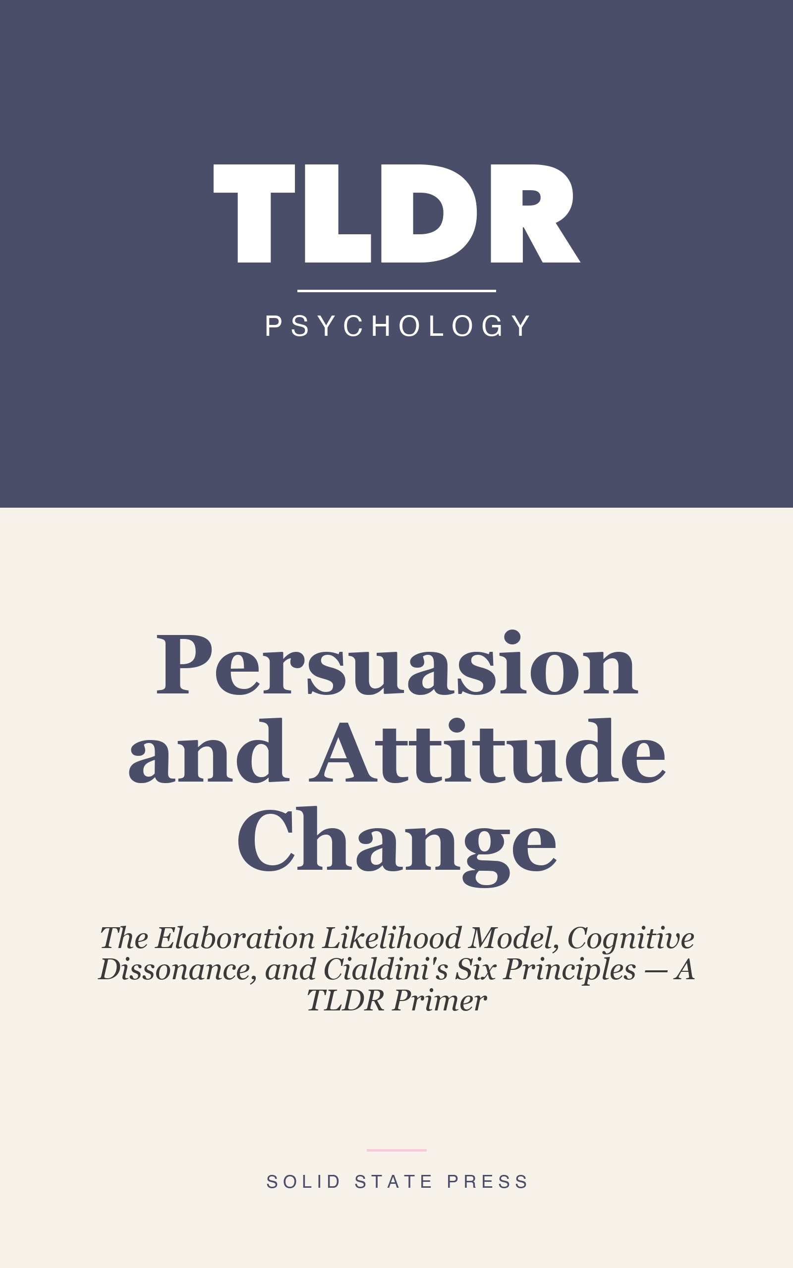 Persuasion and Attitude Change cover