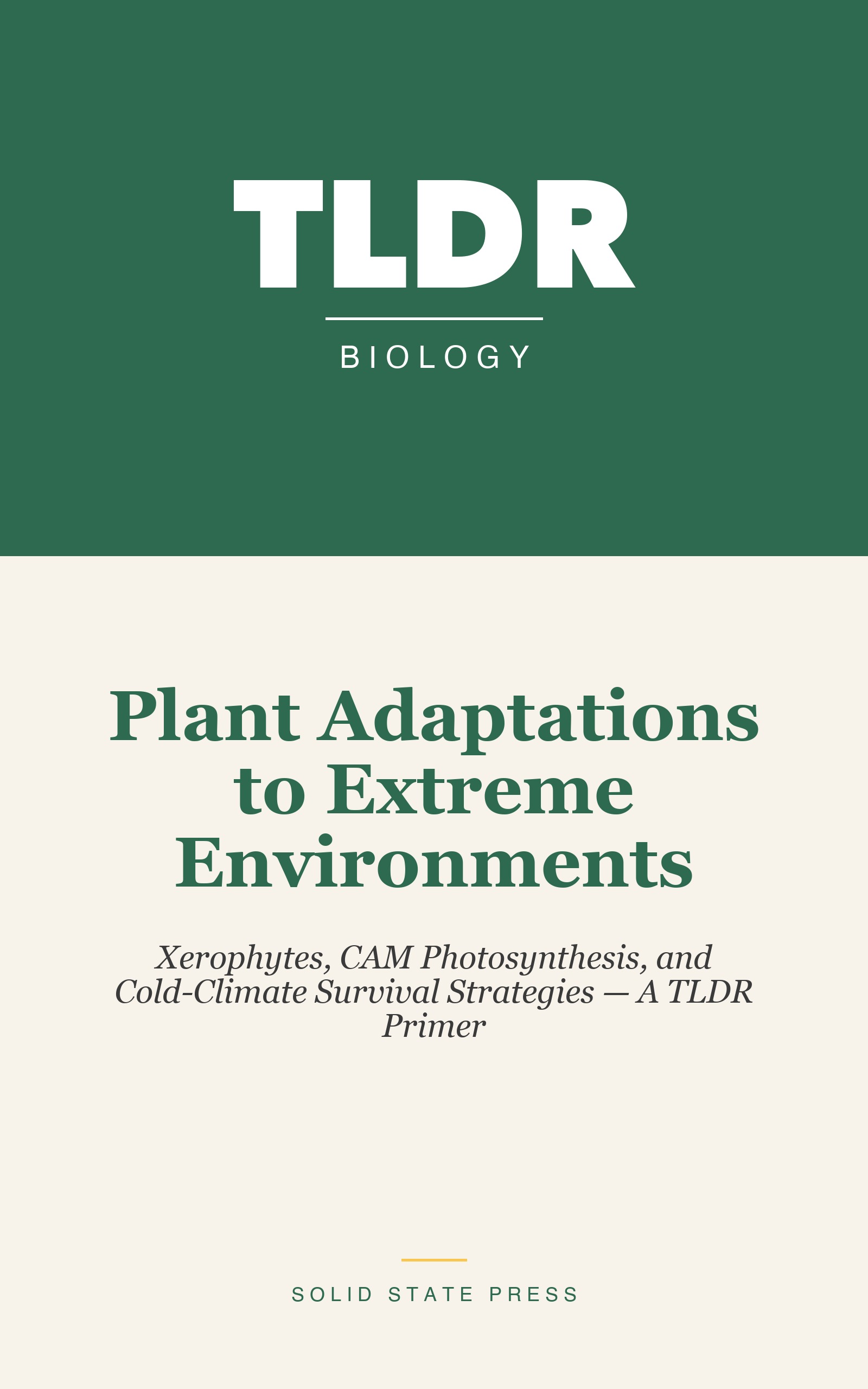 Plant Adaptations to Extreme Environments cover