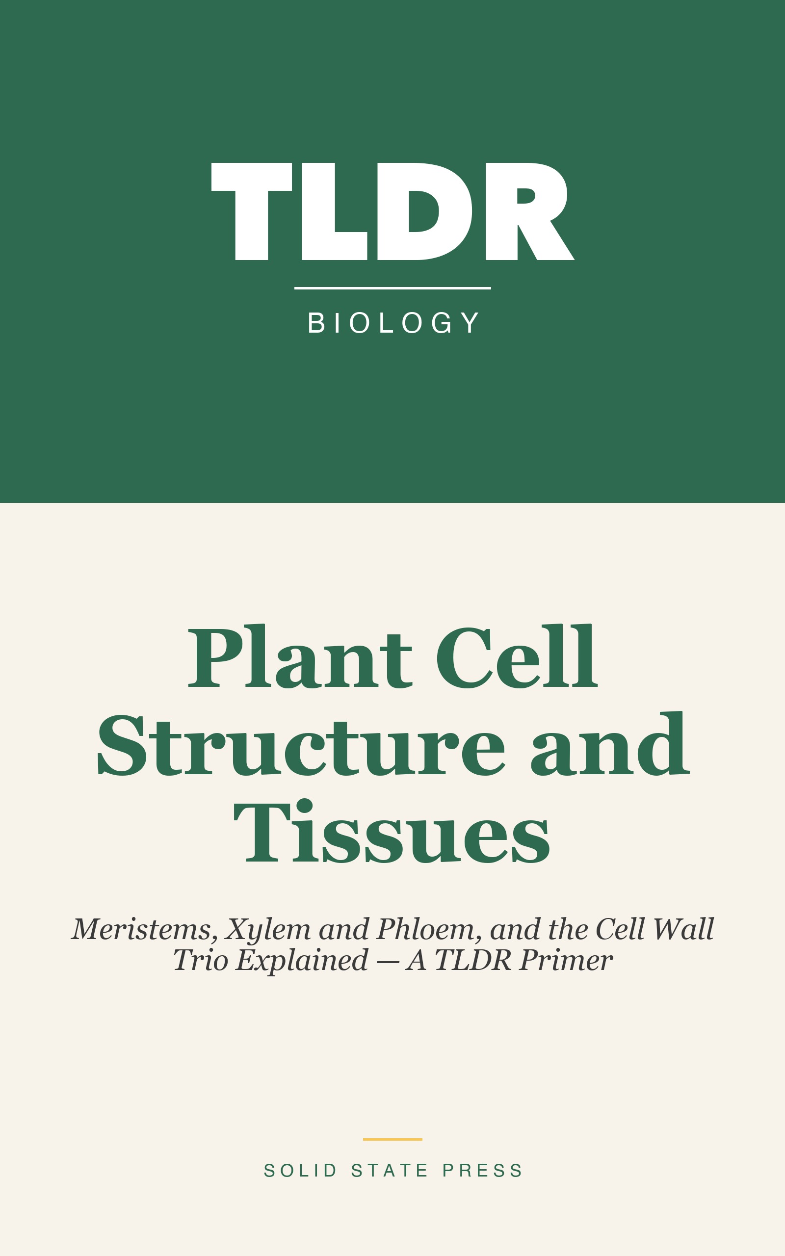 Plant Cell Structure and Tissues cover