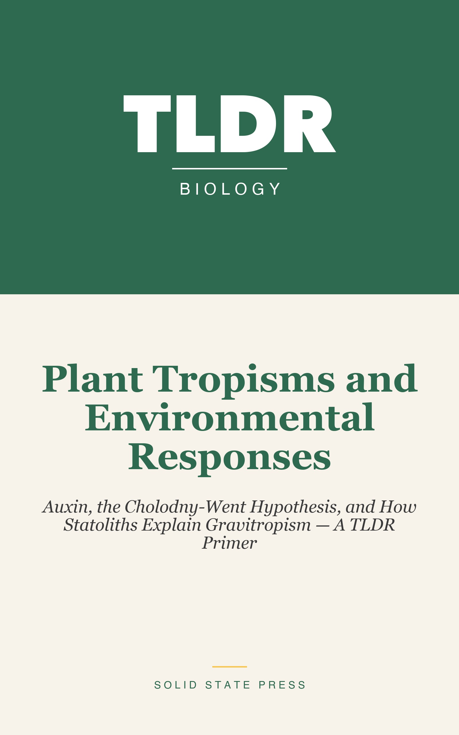 Plant Tropisms and Environmental Responses cover
