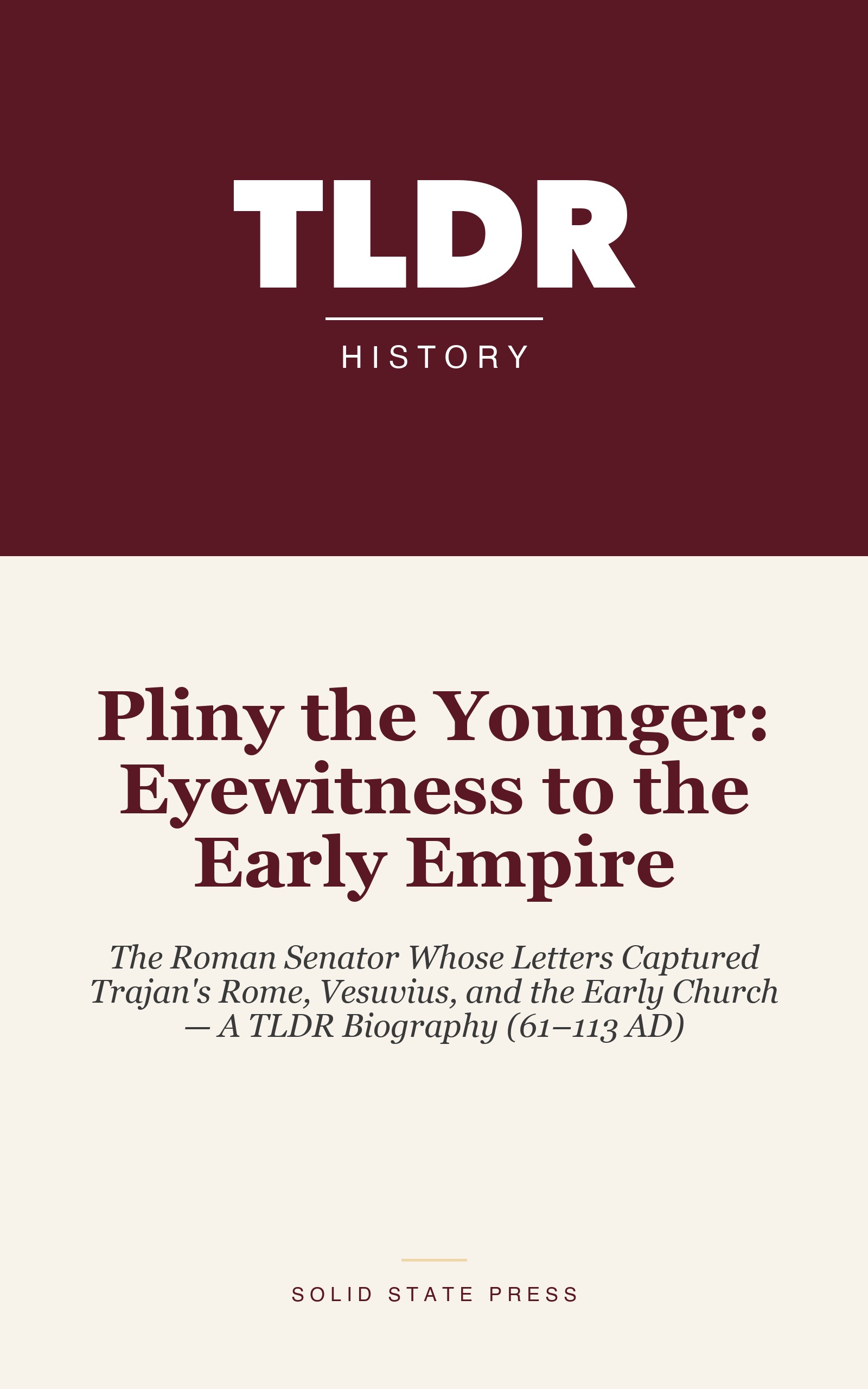 Pliny the Younger: Eyewitness to the Early Empire cover