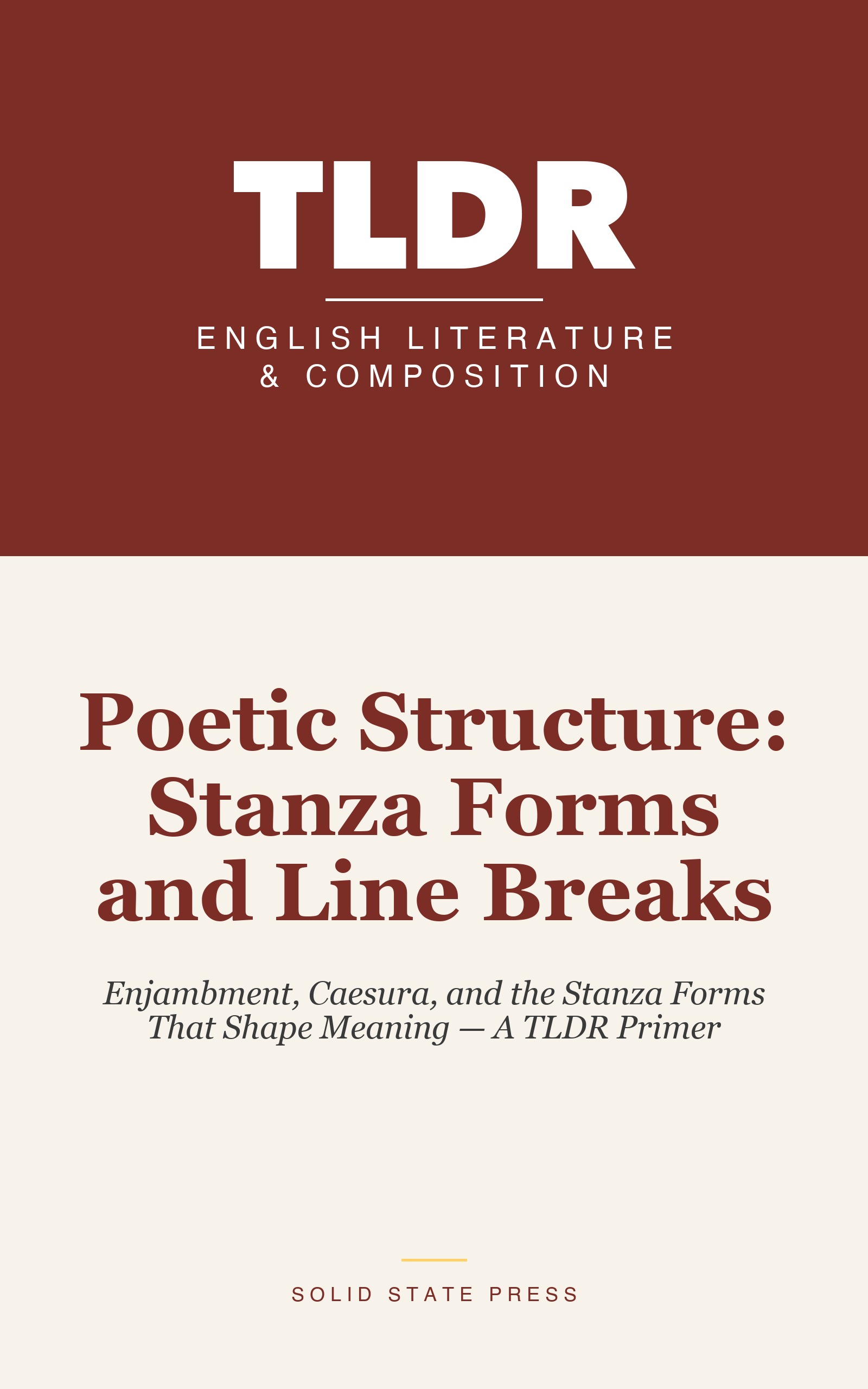 Poetic Structure: Stanza Forms and Line Breaks cover