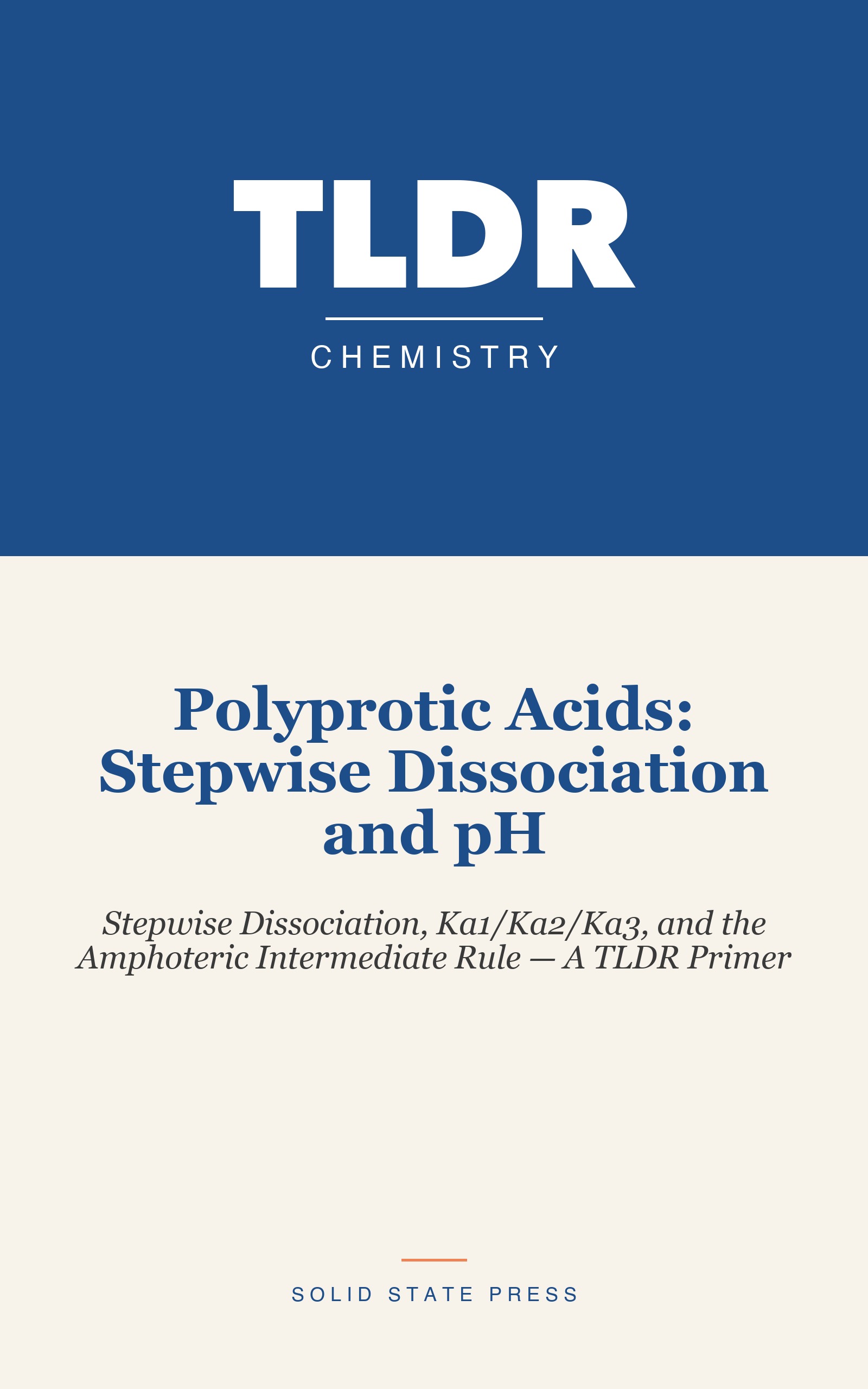 Polyprotic Acids: Stepwise Dissociation and pH cover