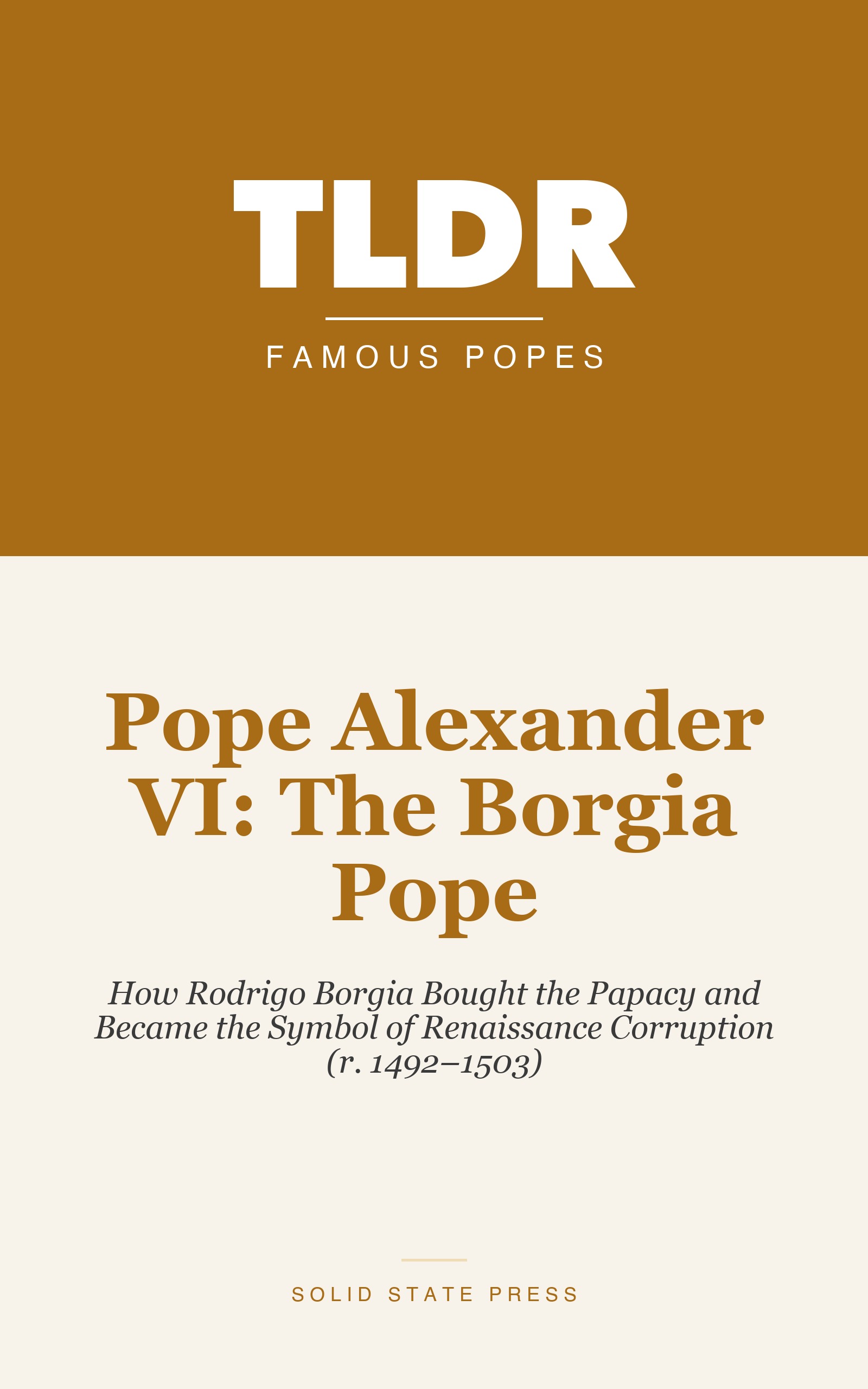 Pope Alexander VI: The Borgia Pope cover