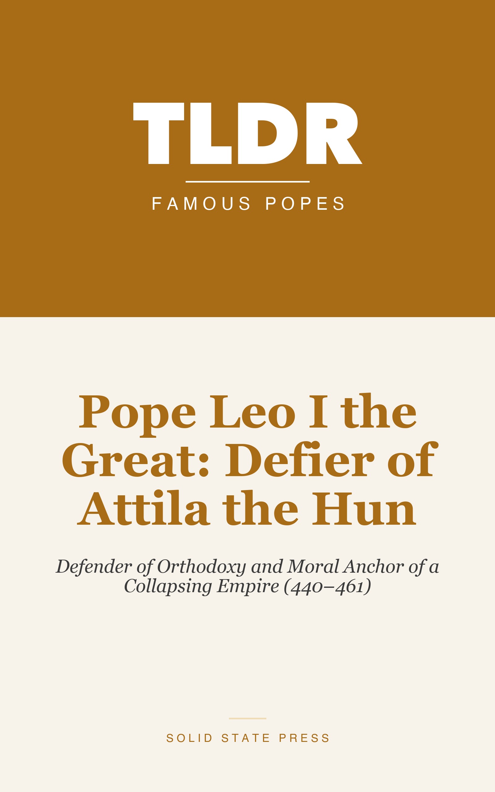 Pope Leo I the Great: Defier of Attila the Hun cover