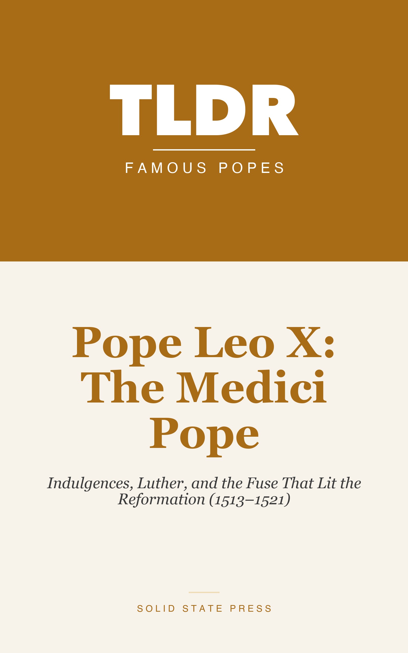 Pope Leo X: The Medici Pope cover