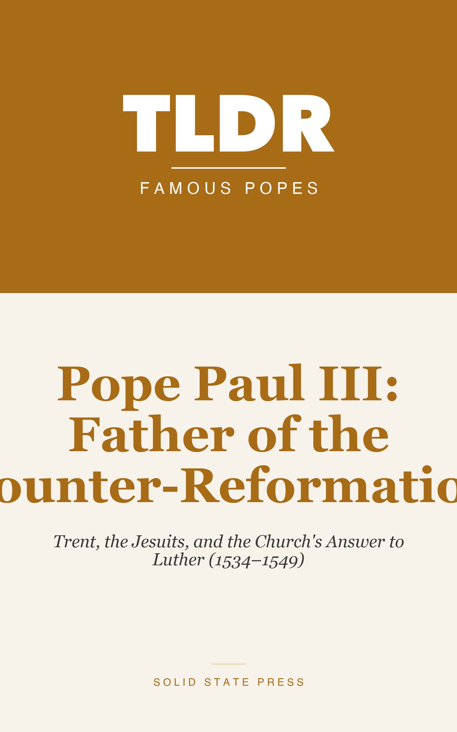 Pope Paul III: Father of the Counter-Reformation cover