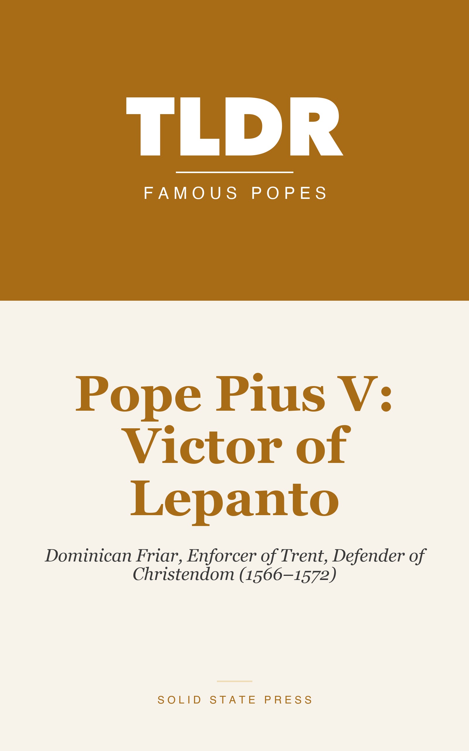 Pope Pius V: Victor of Lepanto cover