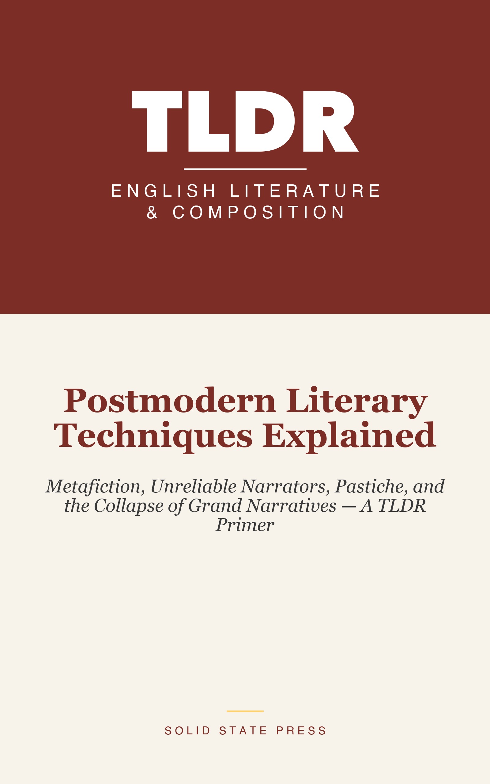 Postmodern Literary Techniques Explained cover