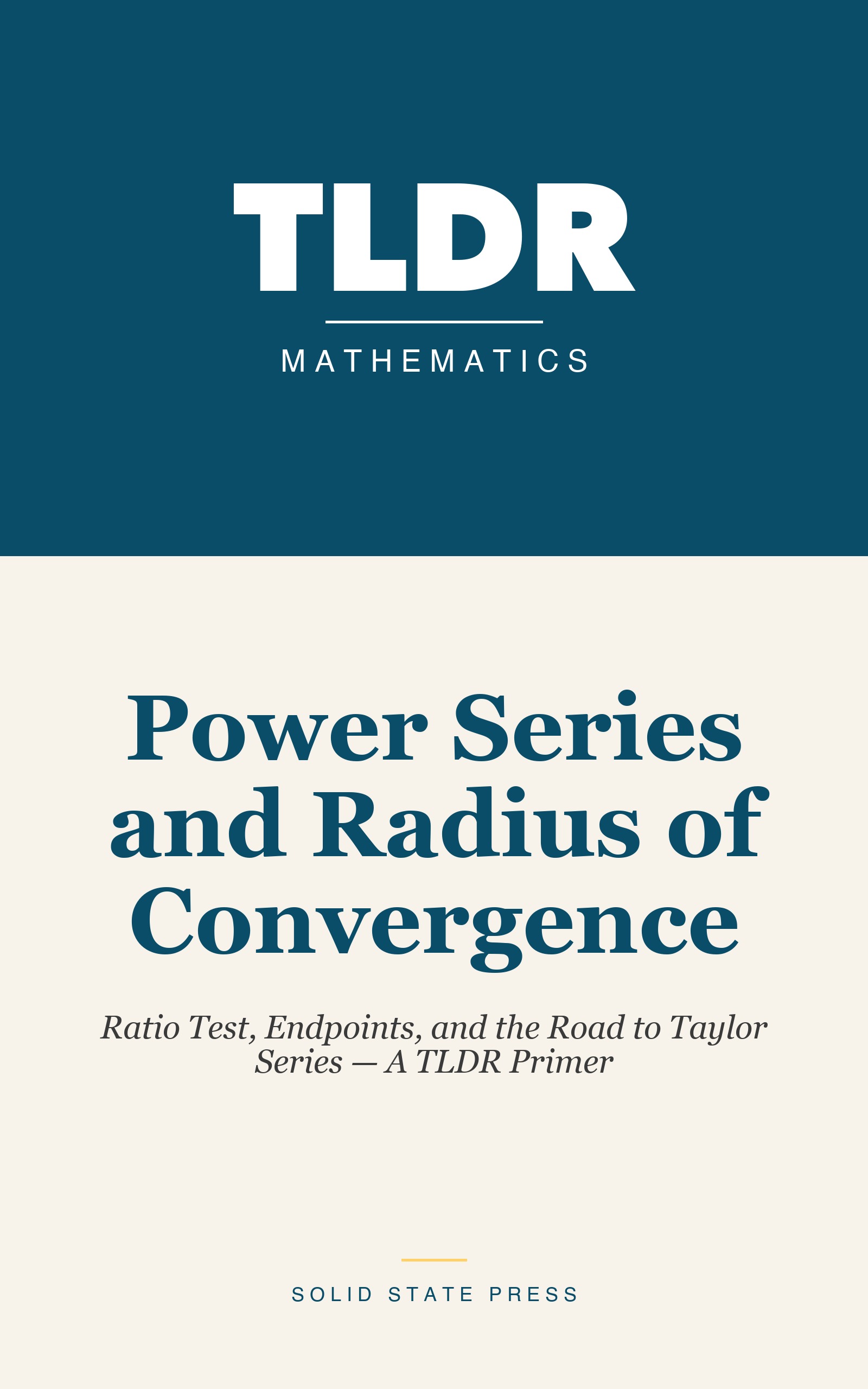 Power Series and Radius of Convergence cover