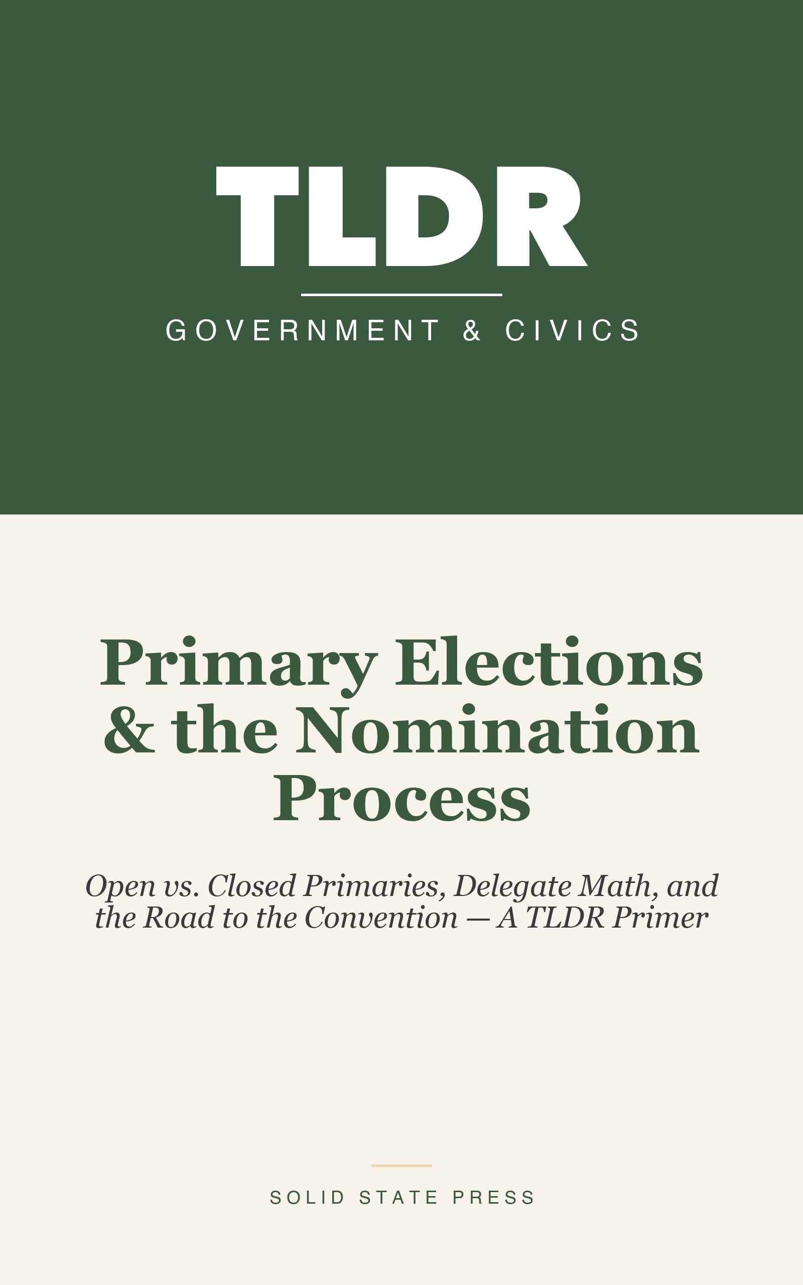 Primary Elections & the Nomination Process cover