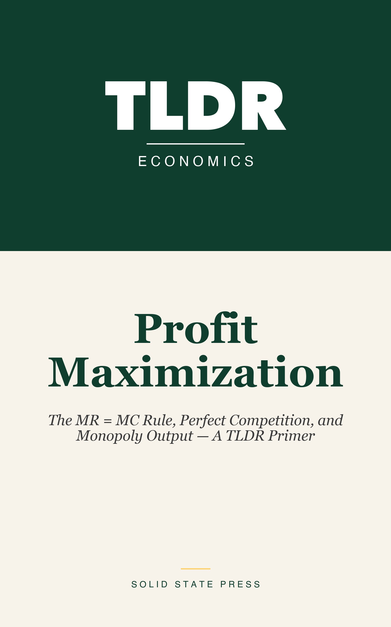 Profit Maximization cover