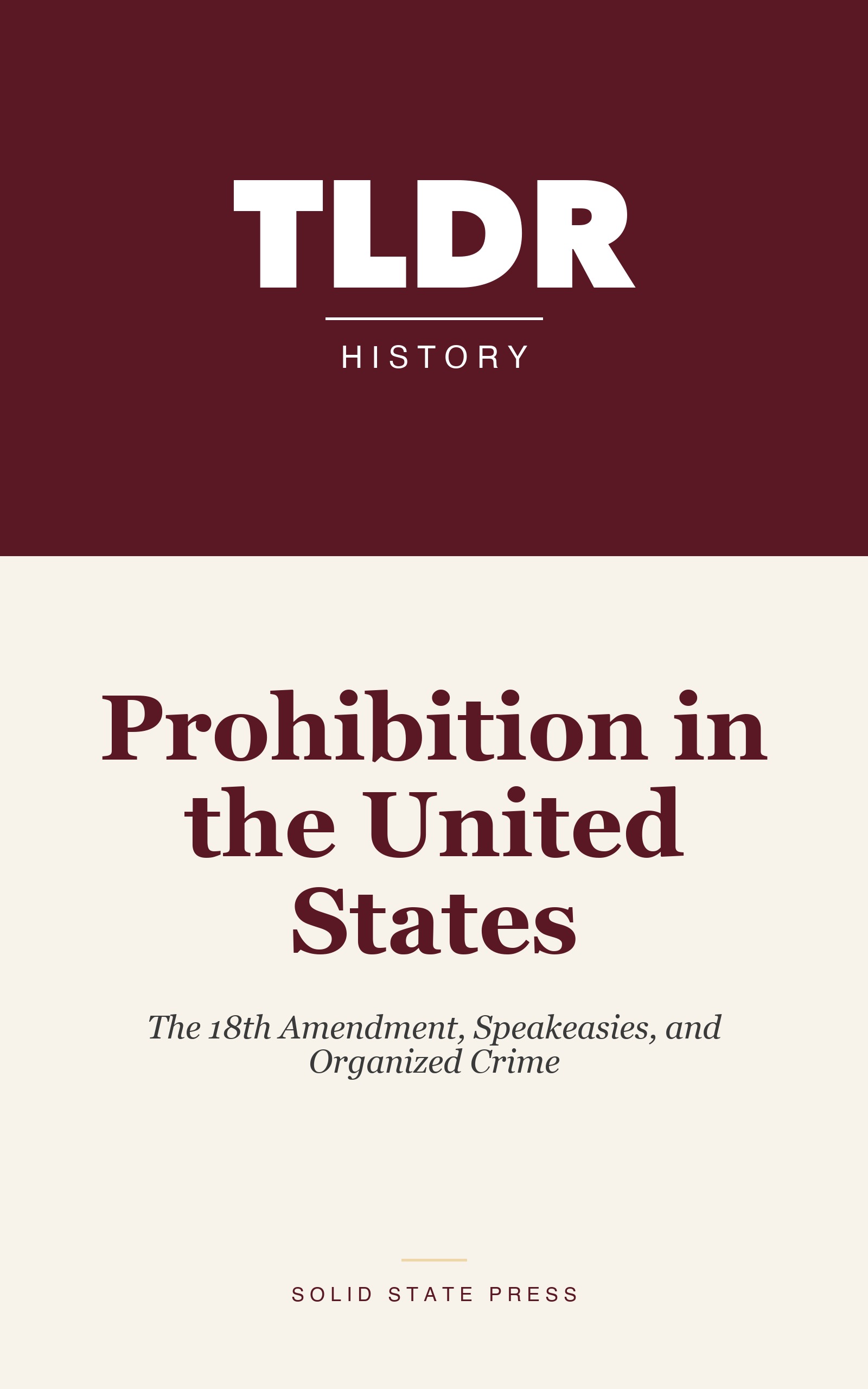 Prohibition in the United States cover