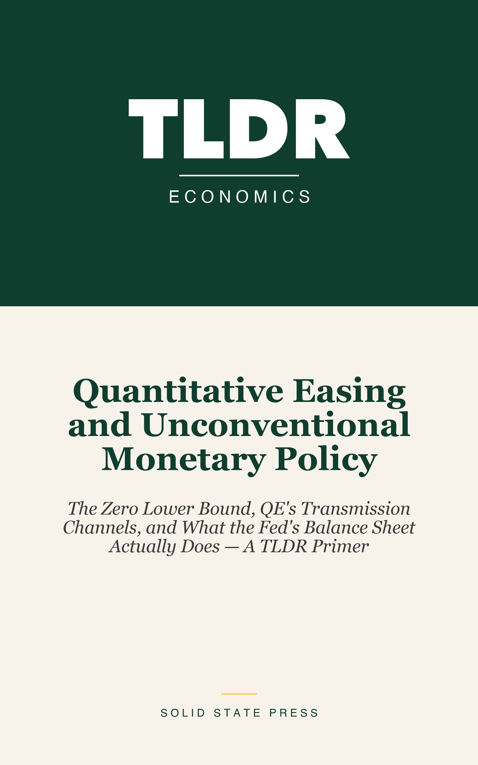 Quantitative Easing and Unconventional Monetary Policy cover