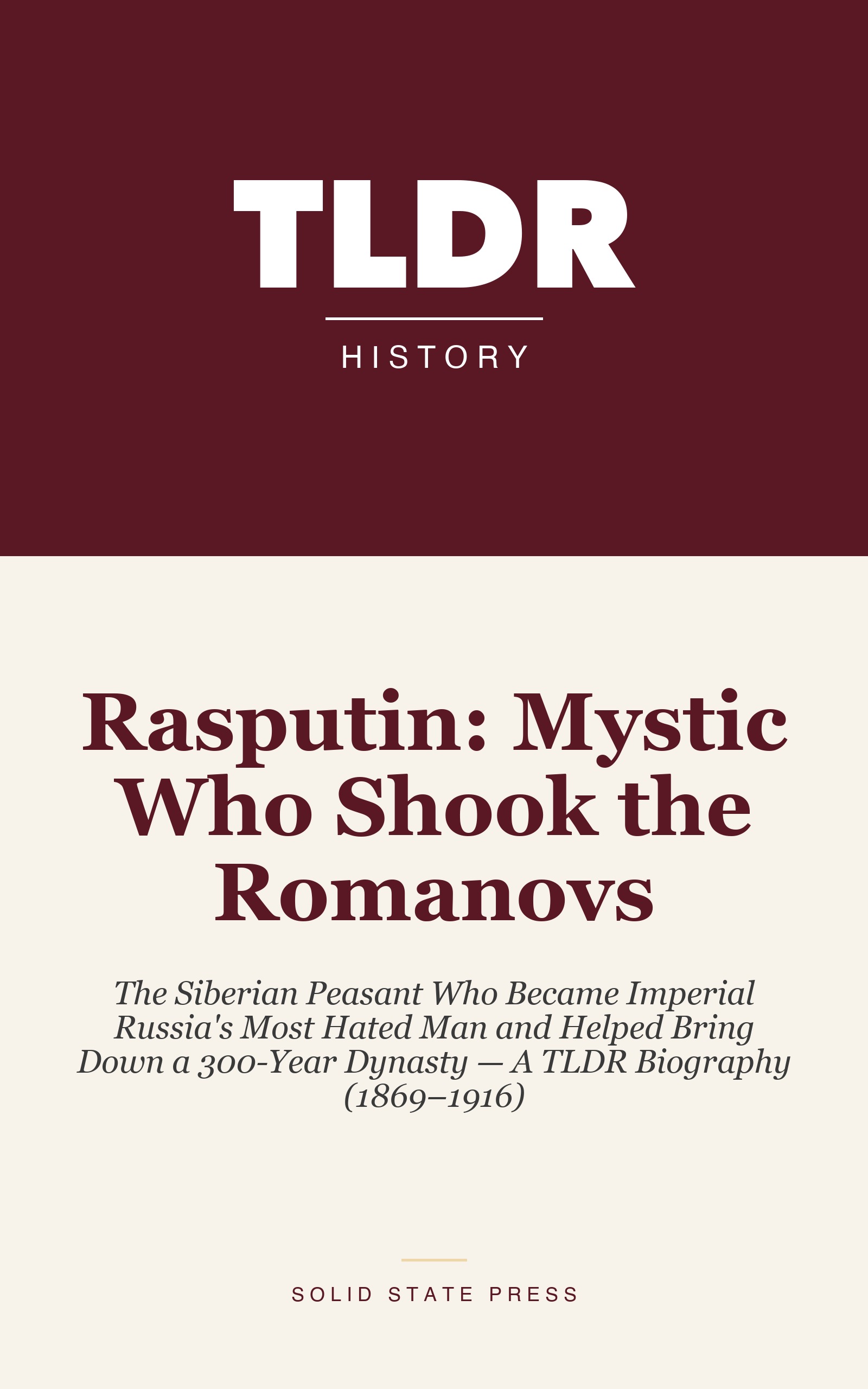 Rasputin: Mystic Who Shook the Romanovs cover