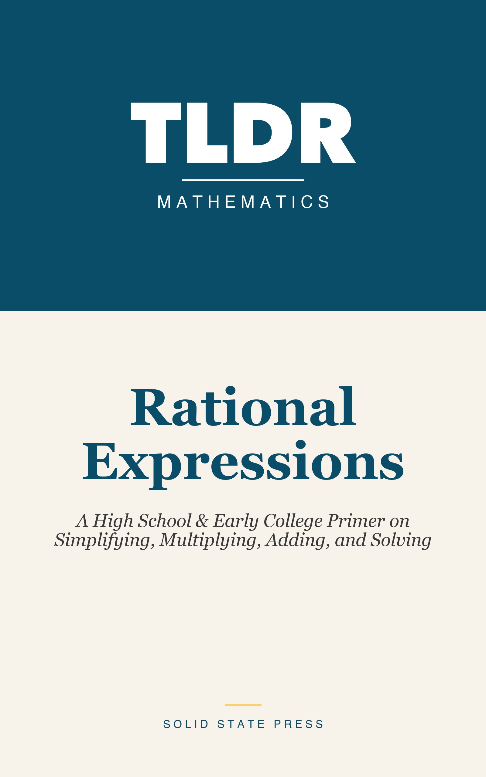 Rational Expressions cover