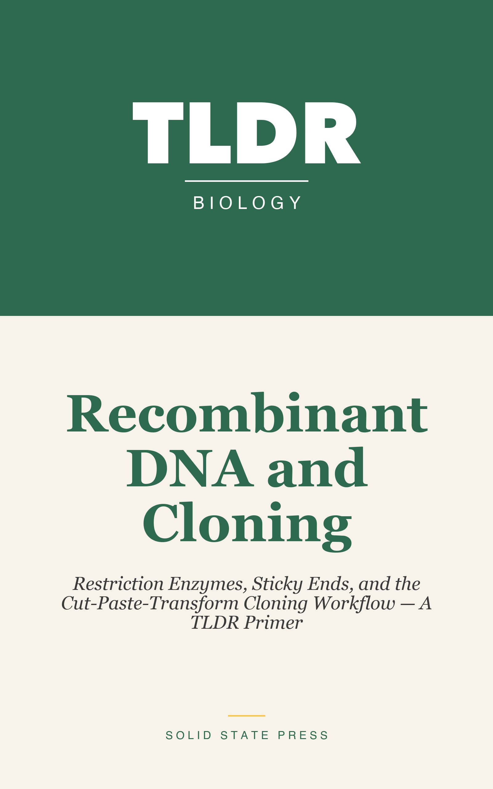 Recombinant DNA and Cloning cover