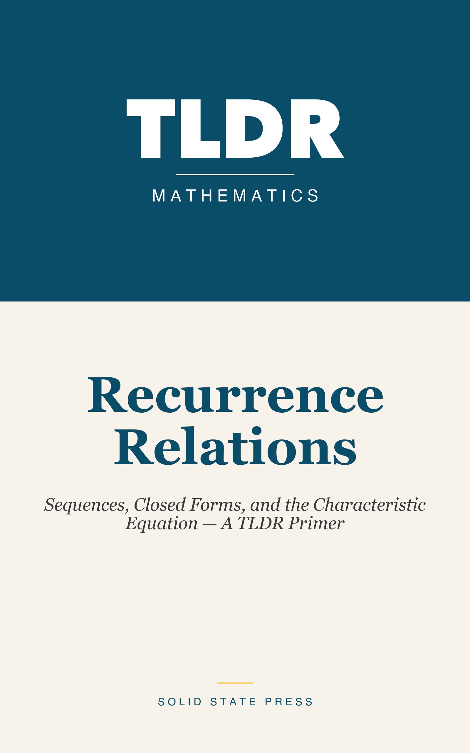 Recurrence Relations cover