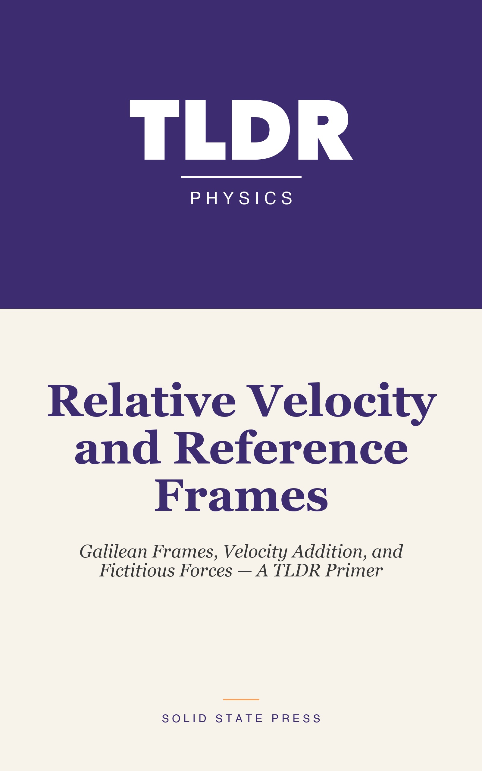 Relative Velocity and Reference Frames cover