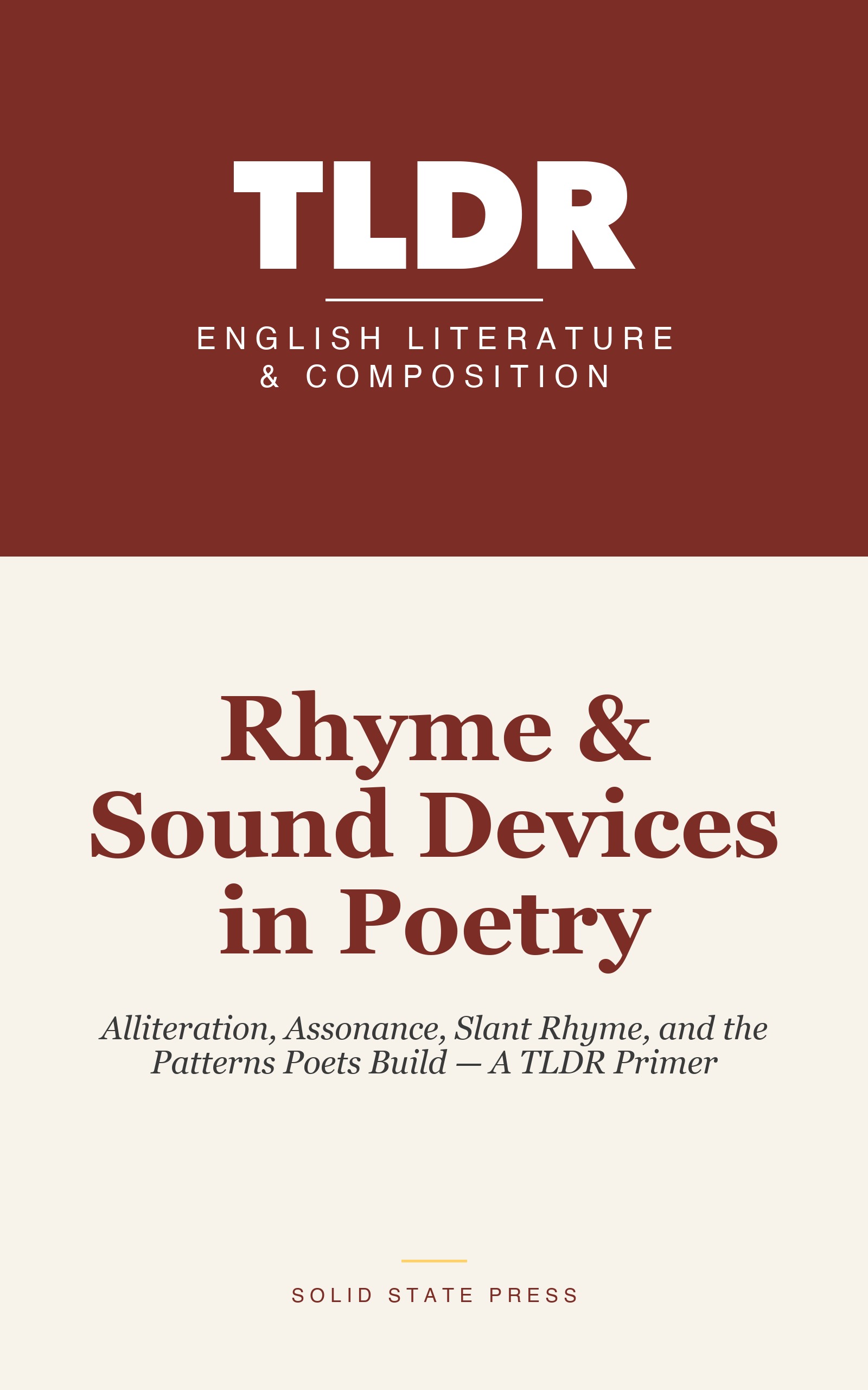 Rhyme & Sound Devices in Poetry cover