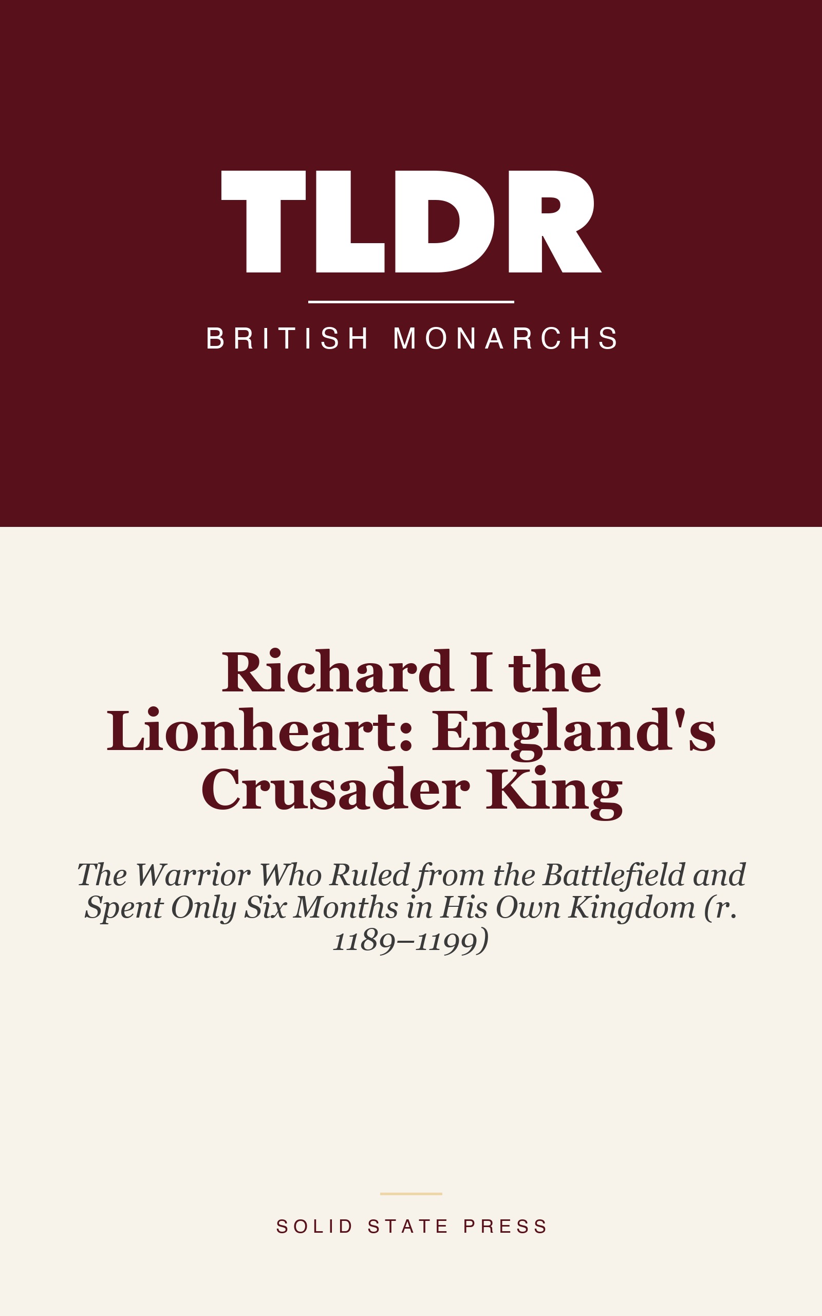 Richard I the Lionheart: England's Crusader King cover