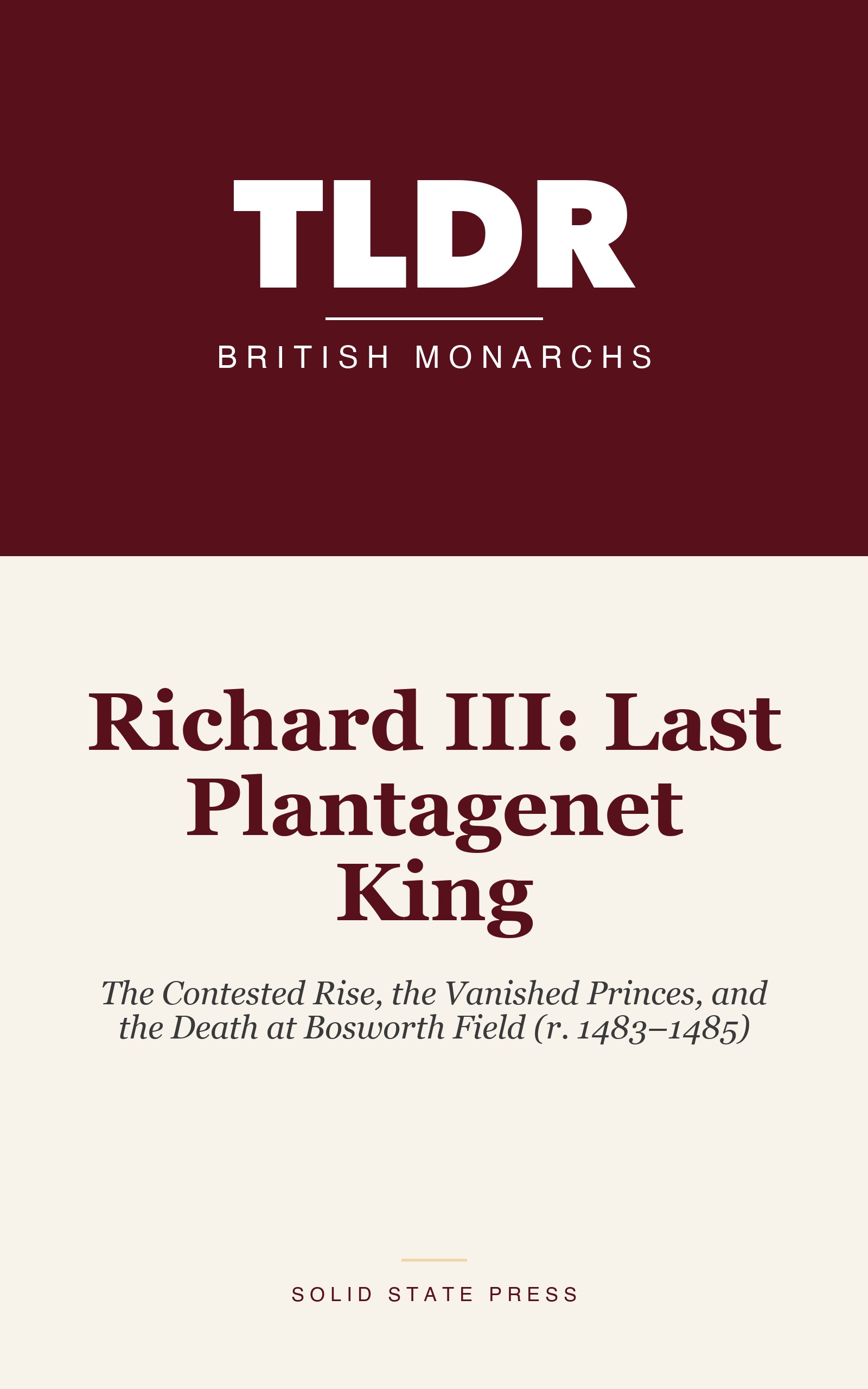 Richard III: Last Plantagenet King cover