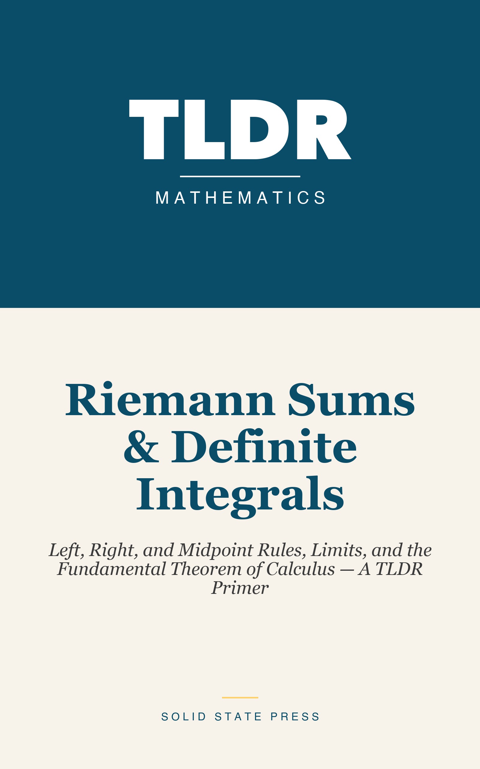 Riemann Sums & Definite Integrals cover