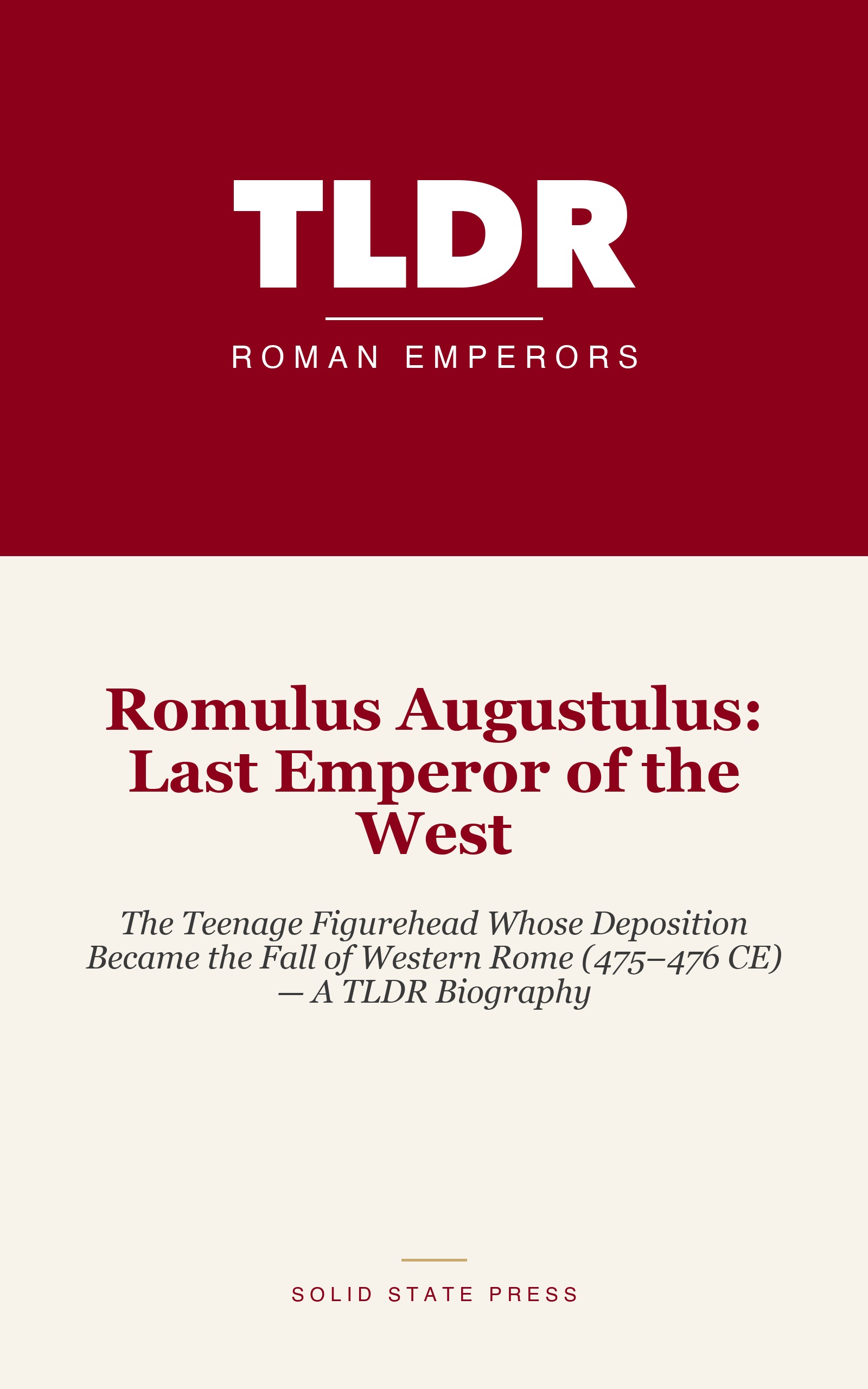 Romulus Augustulus: Last Emperor of the West cover